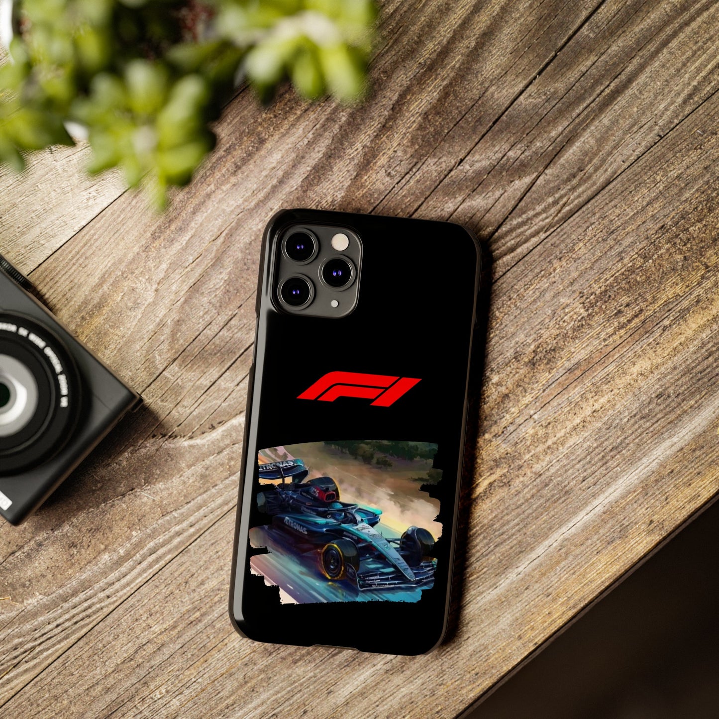 F1 Mercedes Racecar Iphone 15, 14, 13, 12, 11 Cases