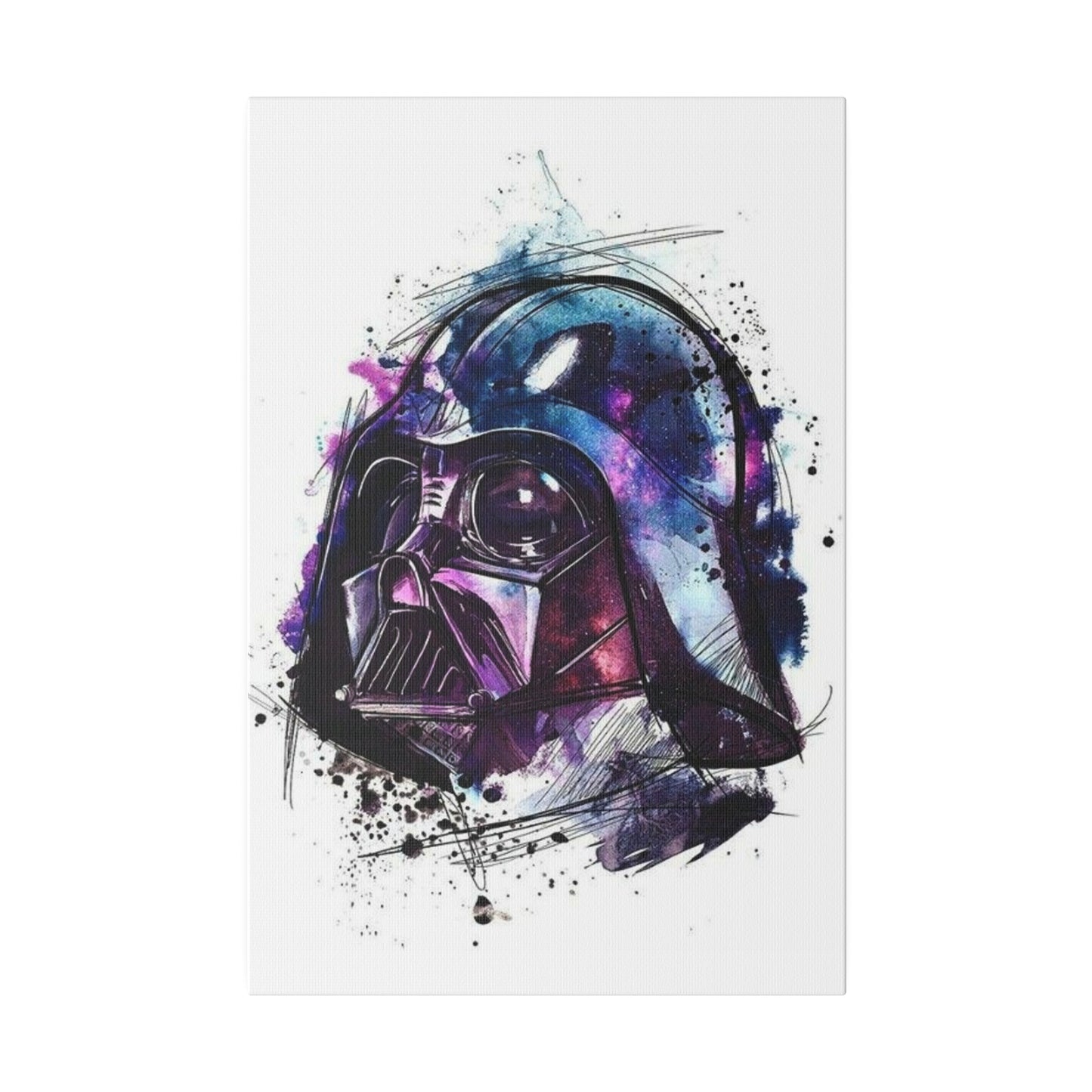 Star Wars Darth Vader Watercolor Canvas: Dark Side Art