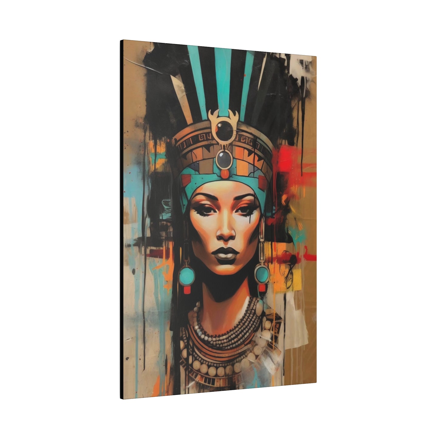 Pharaoh Queen of Egypt: Regal Wall Art - Canvas