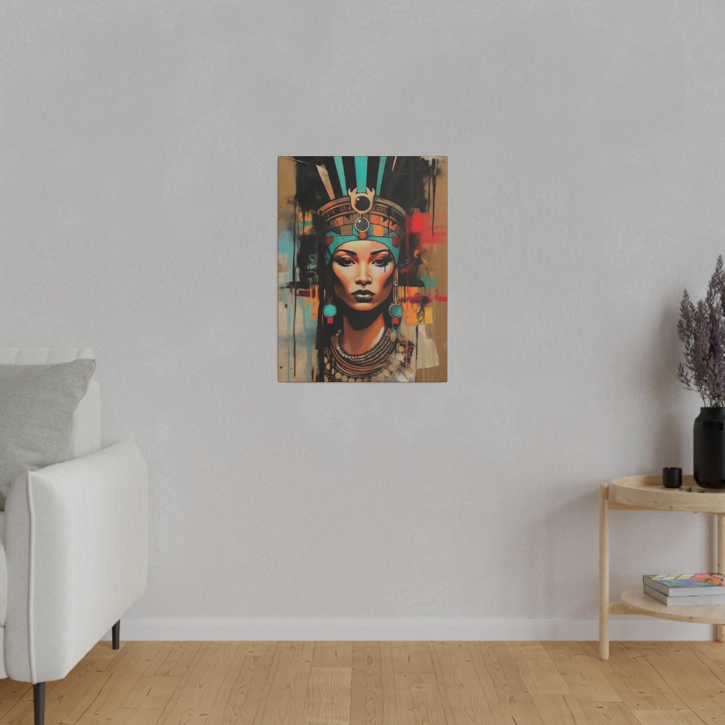 Pharaoh Queen of Egypt: Regal Wall Art - Canvas