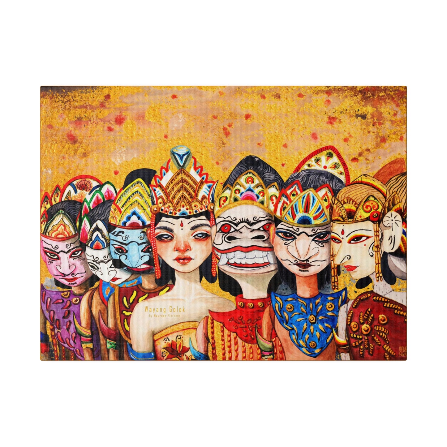 Wayang Art of Indonesia: Wall Decor - Canvas