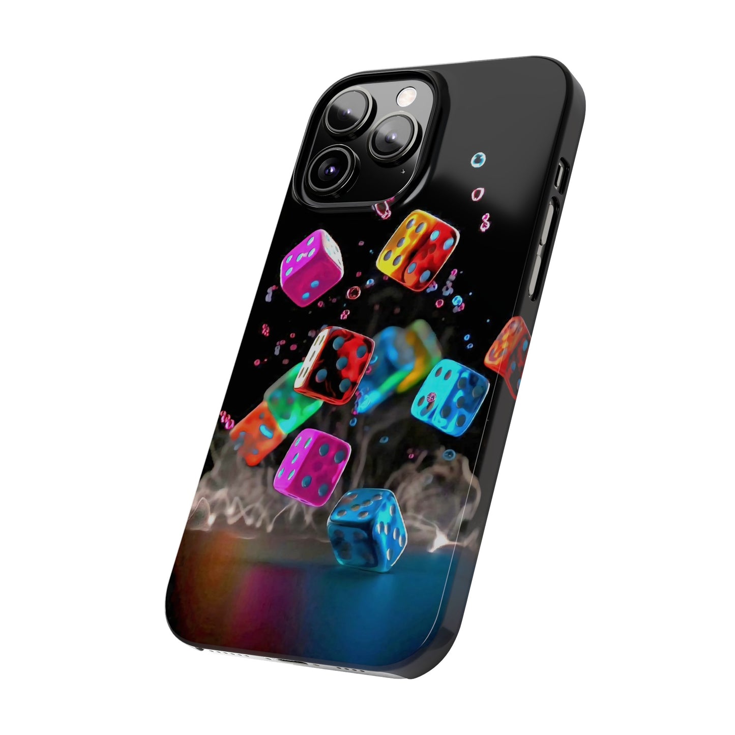 Falling Colorful Cubes, Iphone 15, 14, 13, 12 Cases