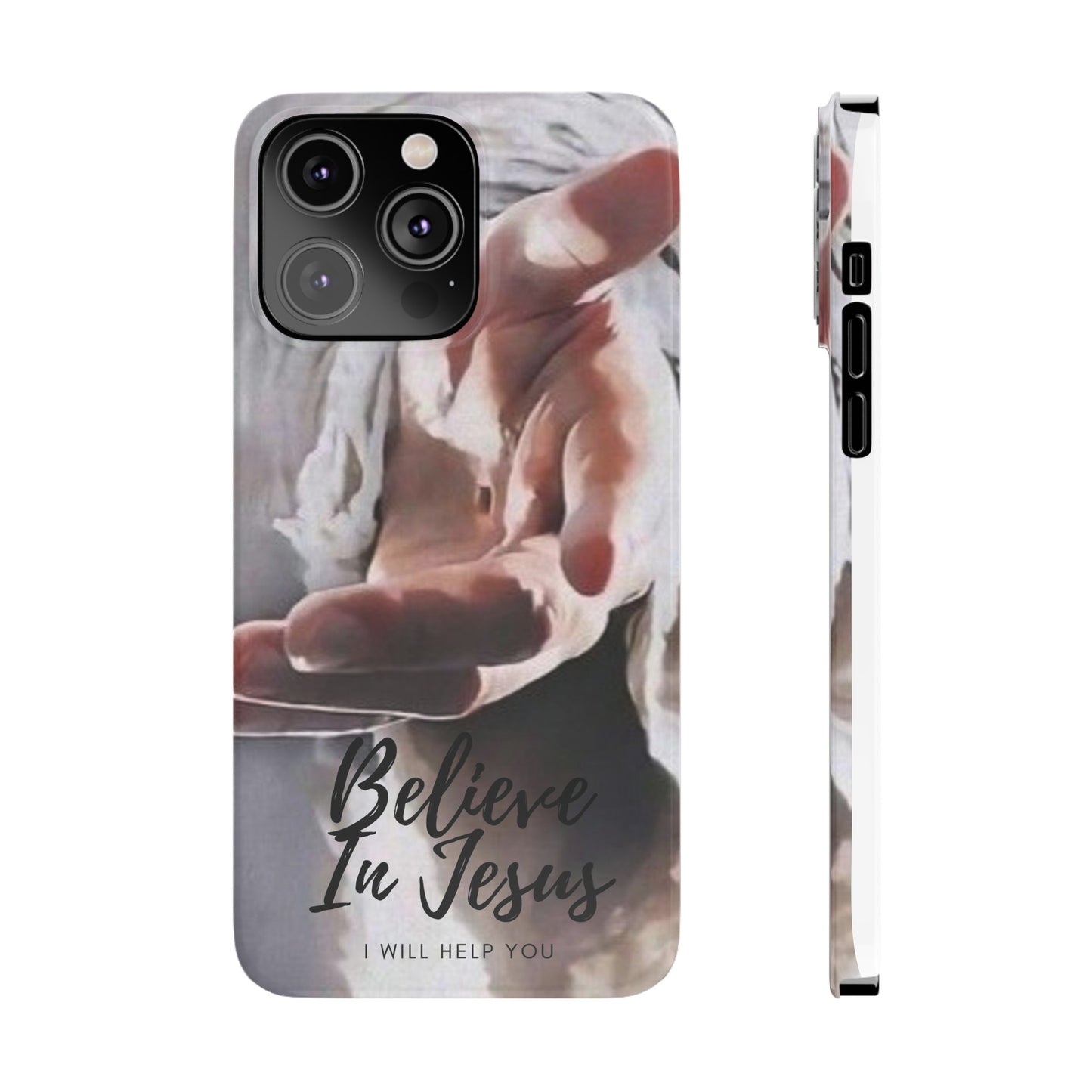 Believe: Jesus Reaches Out His Hand" iPhone 15, 14, 13, 12, Cases