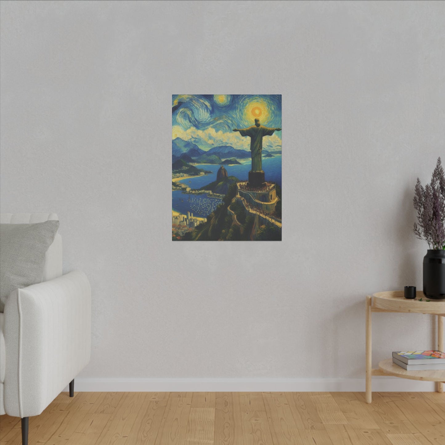 Canvas Rio de Janeiro meets Van Gogh Style