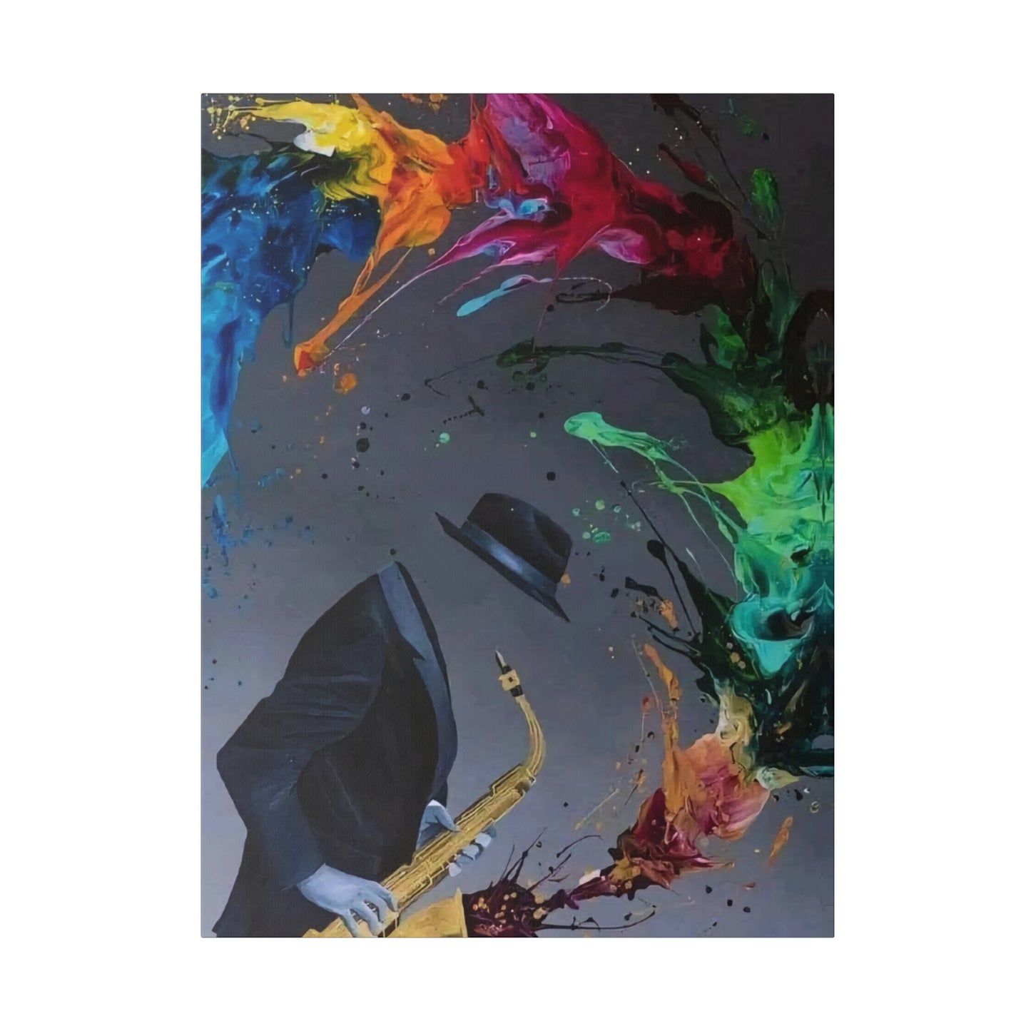 Saxophonist Symphony: Music-Inspired - Canvas