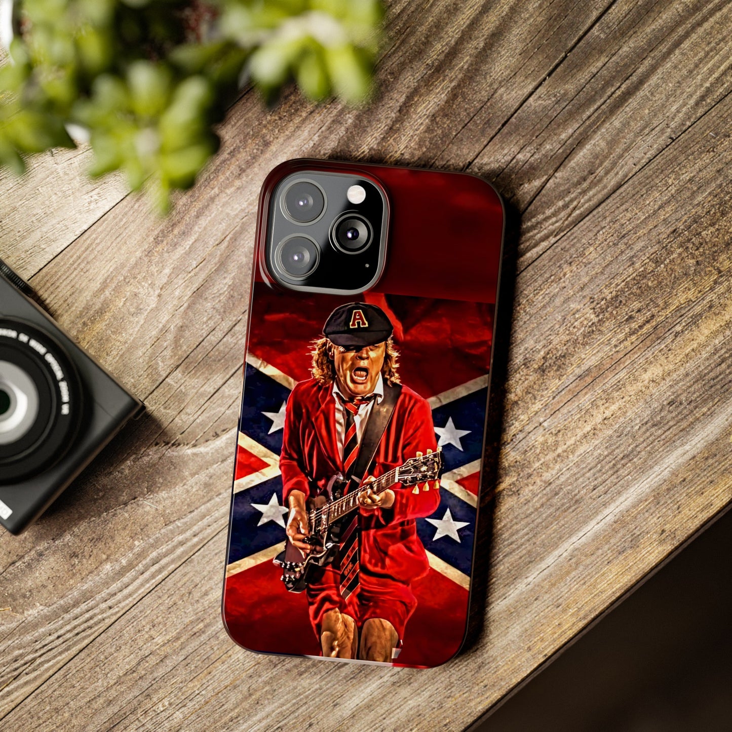 ACDC, with Angus Young Iphone 15, 14, 13, 12 Cases