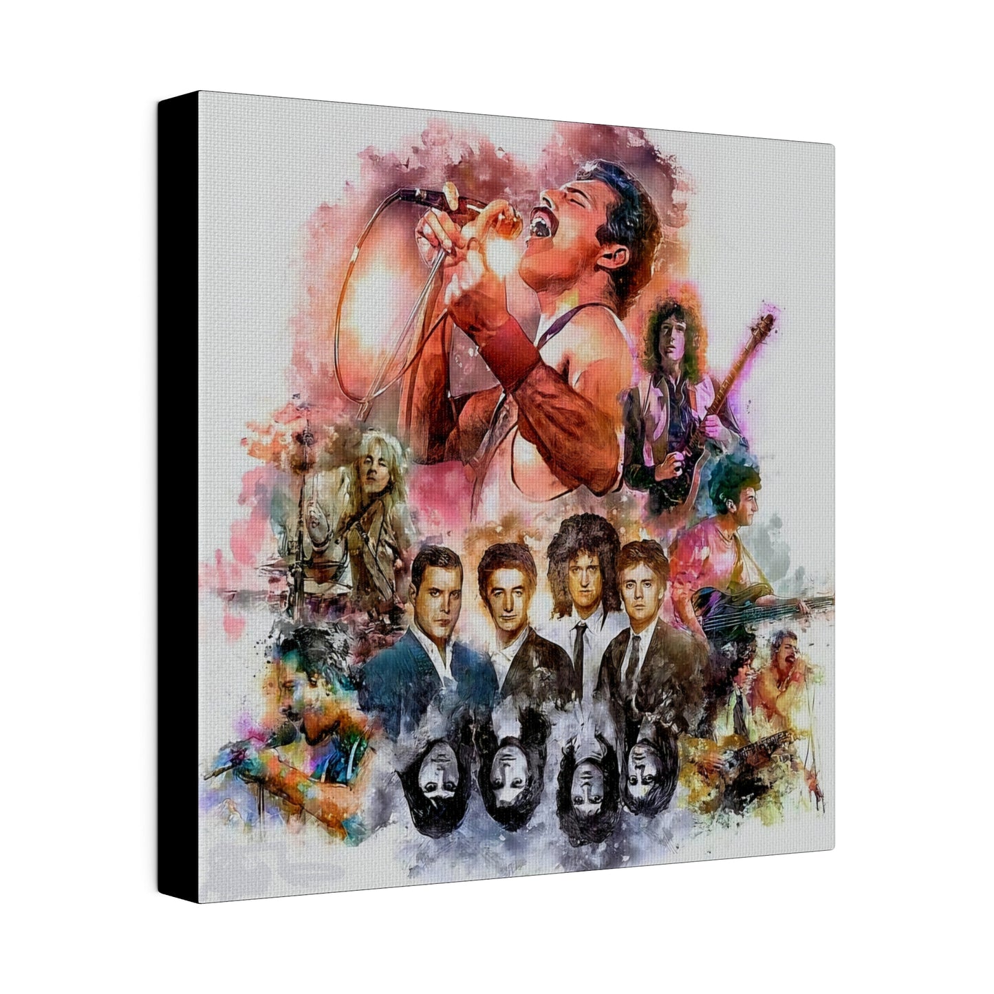Queen: Compilation of Iconic Moments" Canvas Oil Painting