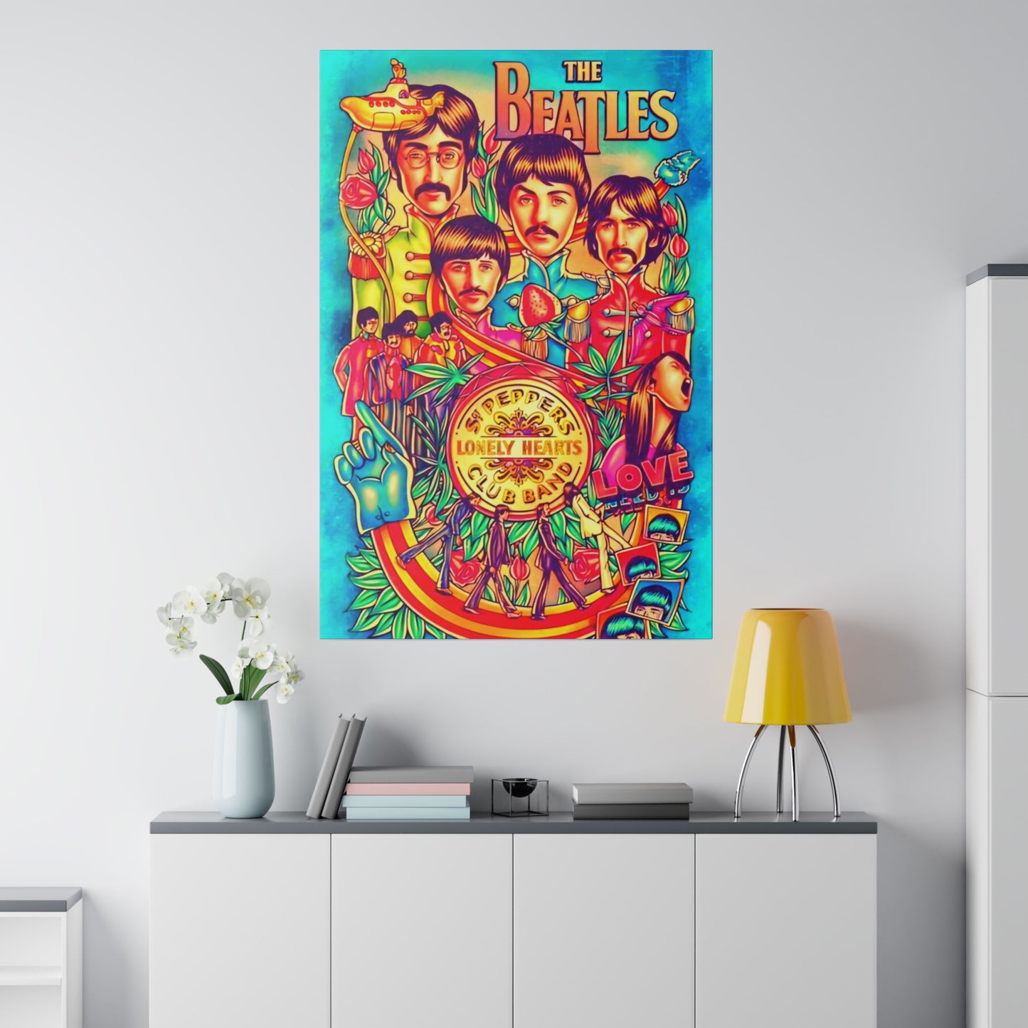 The Beatles, St Pepper Lonely Hearts Club band - Canvas
