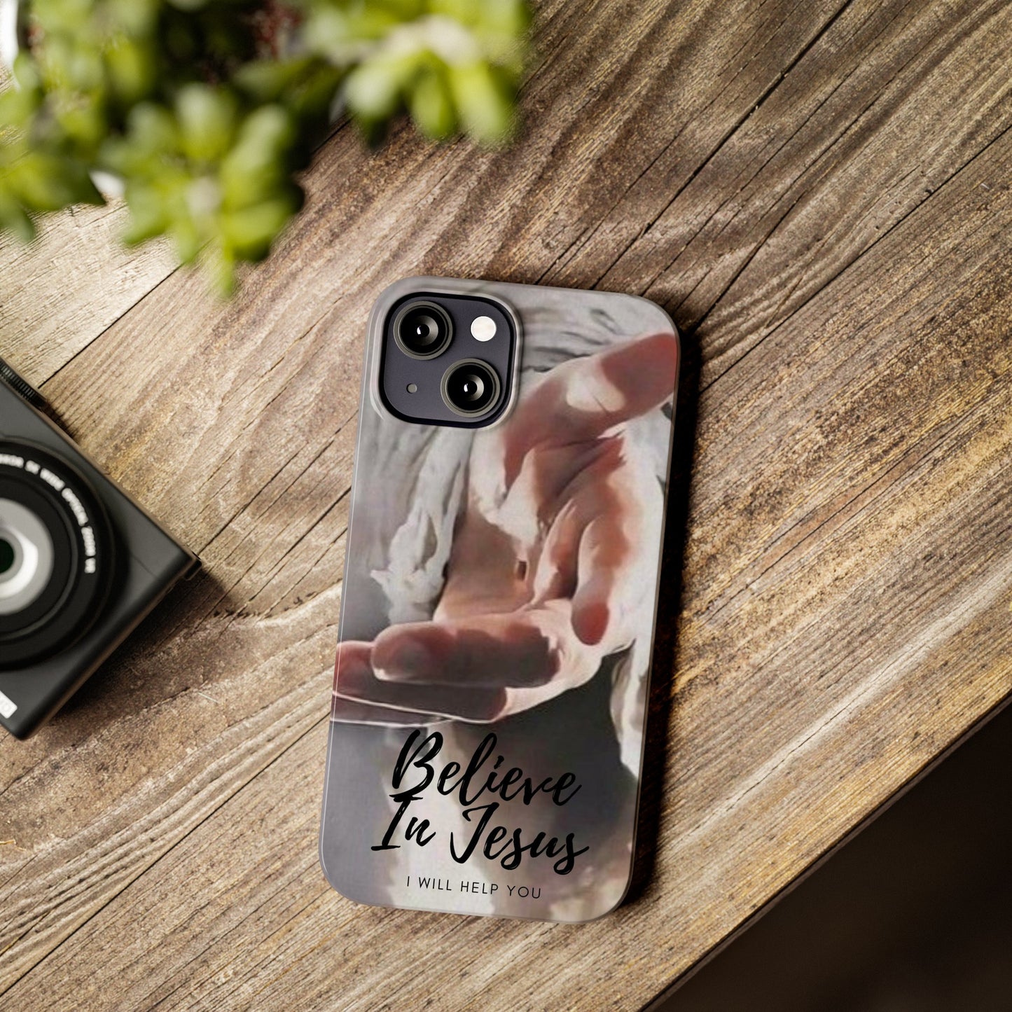 Believe: Jesus Reaches Out His Hand" iPhone 15, 14, 13, 12, Cases