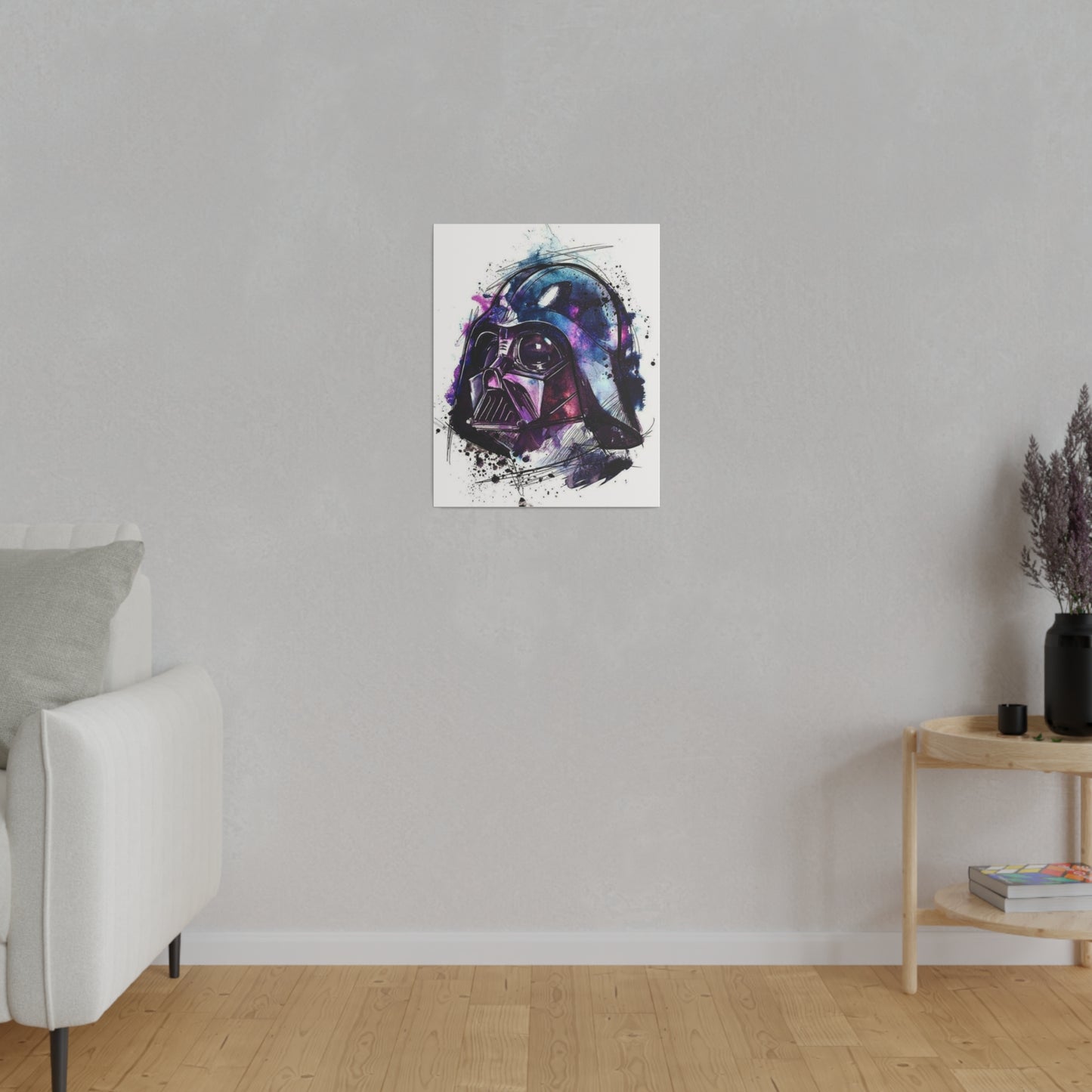 Star Wars Darth Vader Watercolor Canvas: Dark Side Art