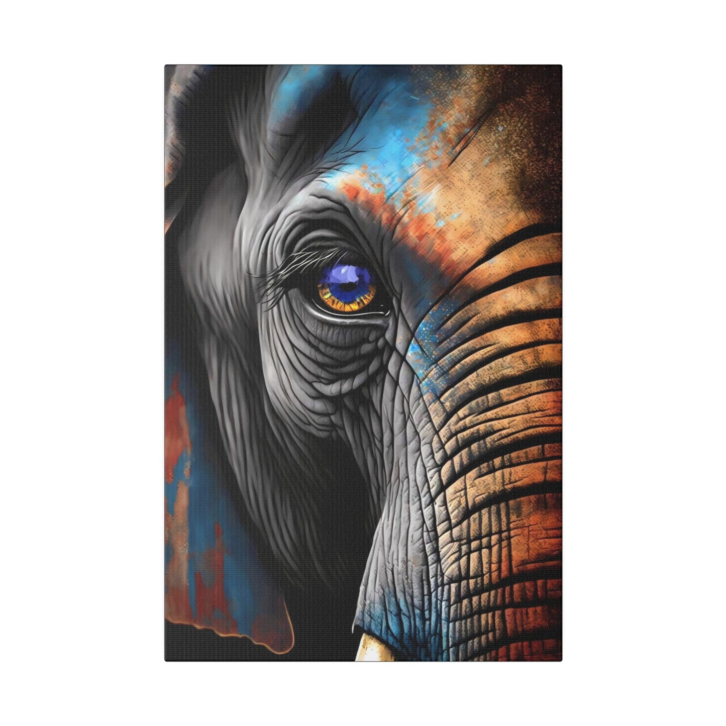 Half Elephant Head: Nature-Inspired Wall Art Canvas
