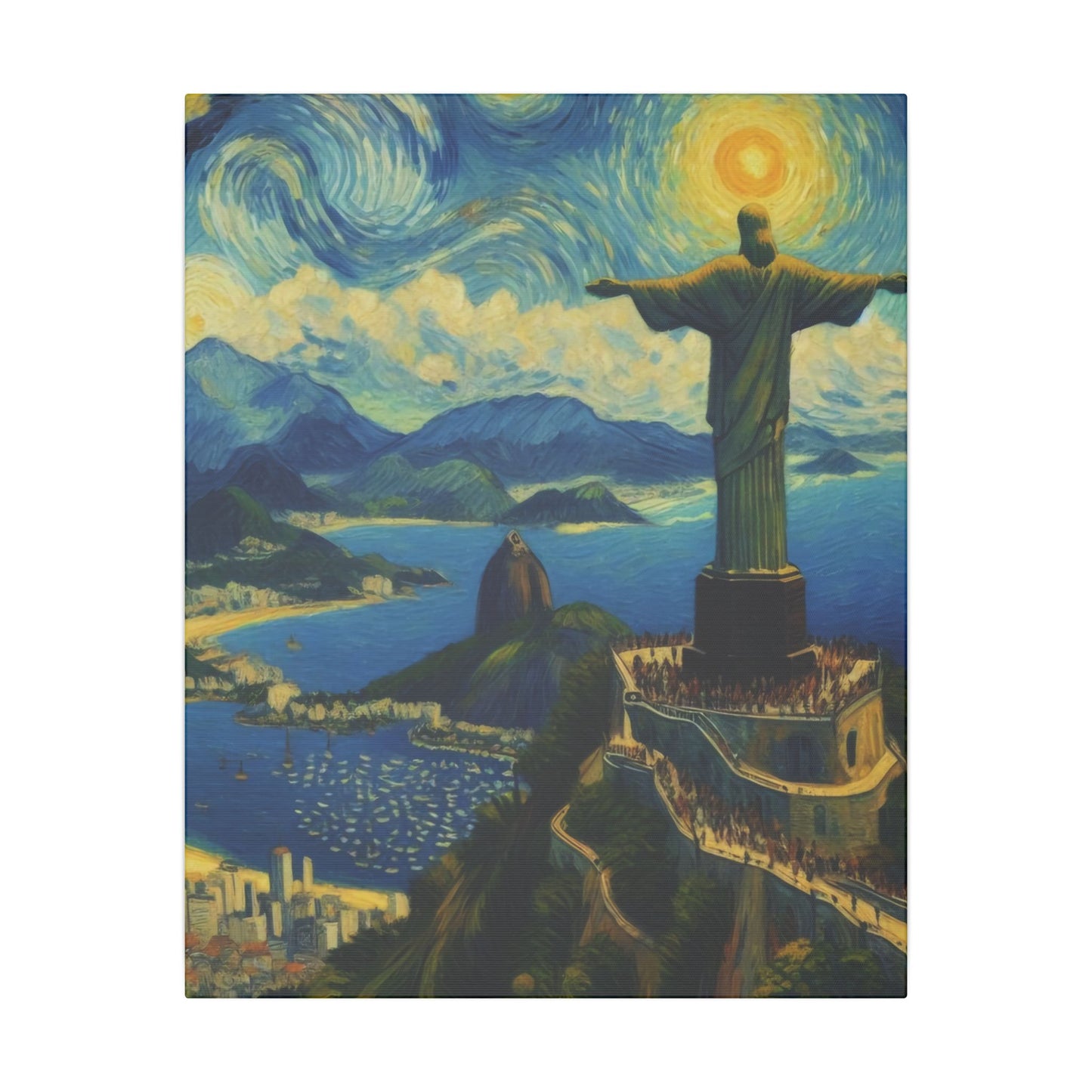 Canvas Rio de Janeiro meets Van Gogh Style