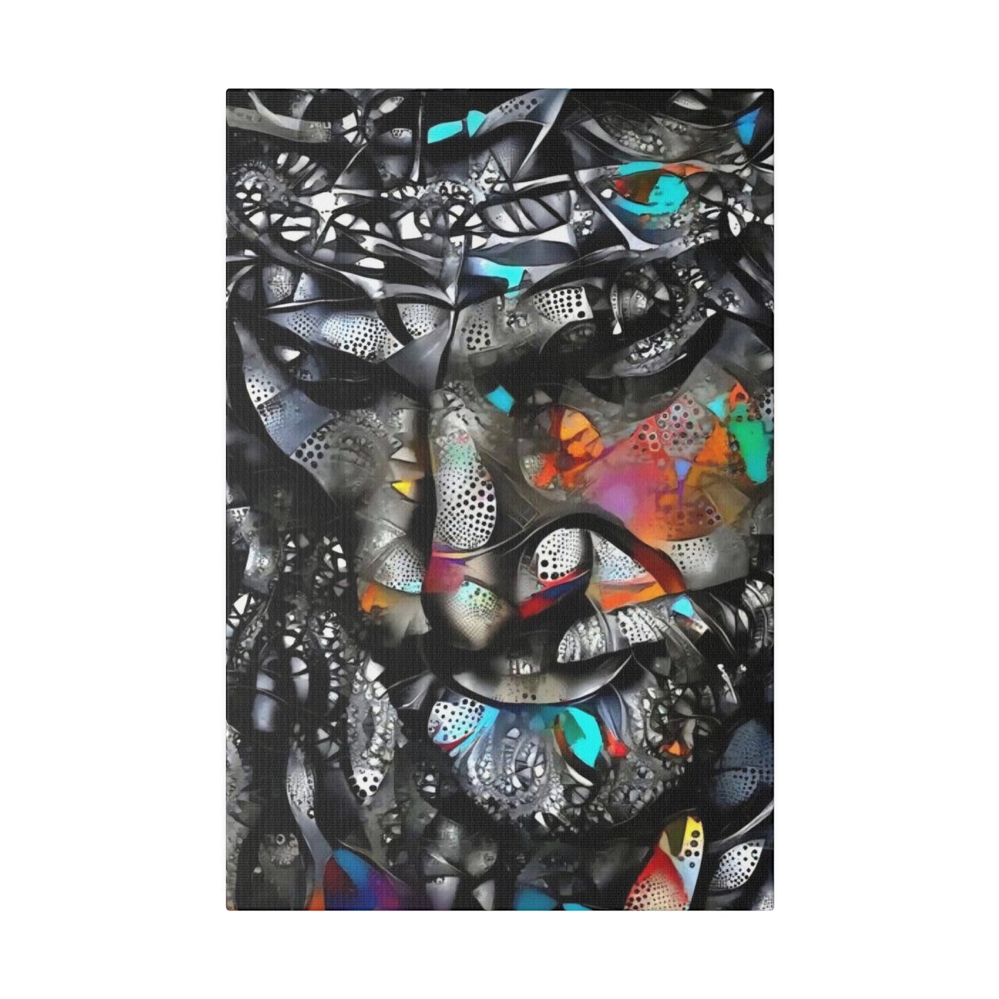 Jesus with Thorn Crown: Sacred Wall Art - Canvas