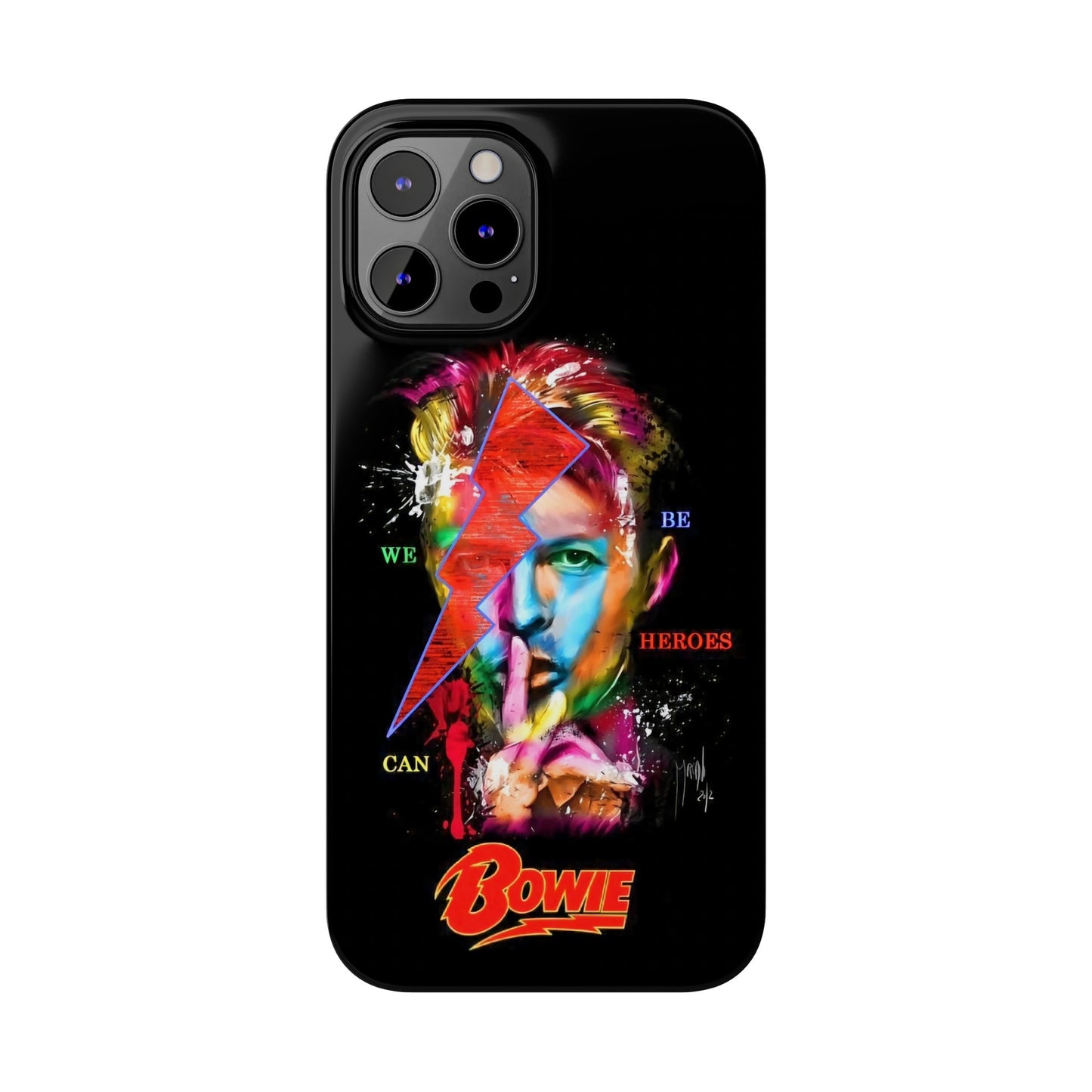 David Bowie: We Can Be Heroes" iPhone 15, 14, 13, 12 Cases