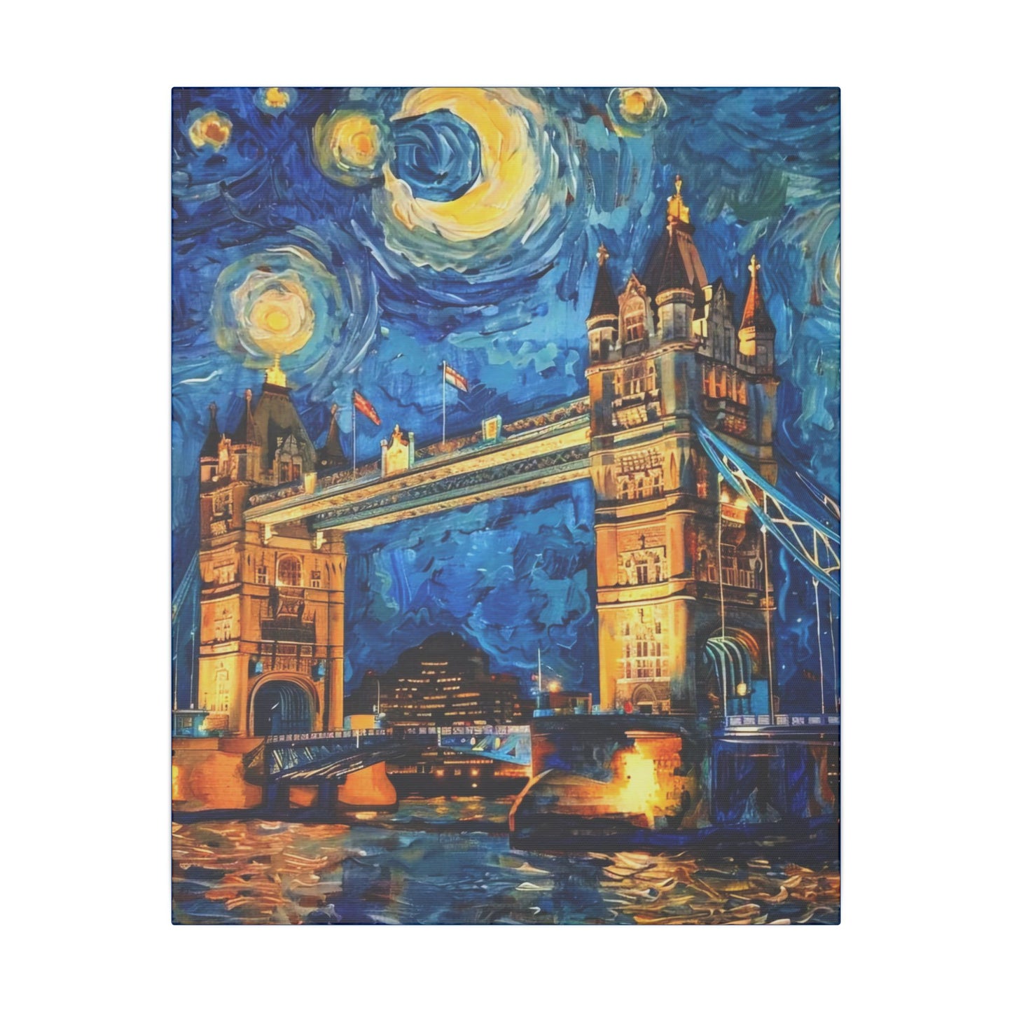 Canvas London Bridge meets Van Gogh Style