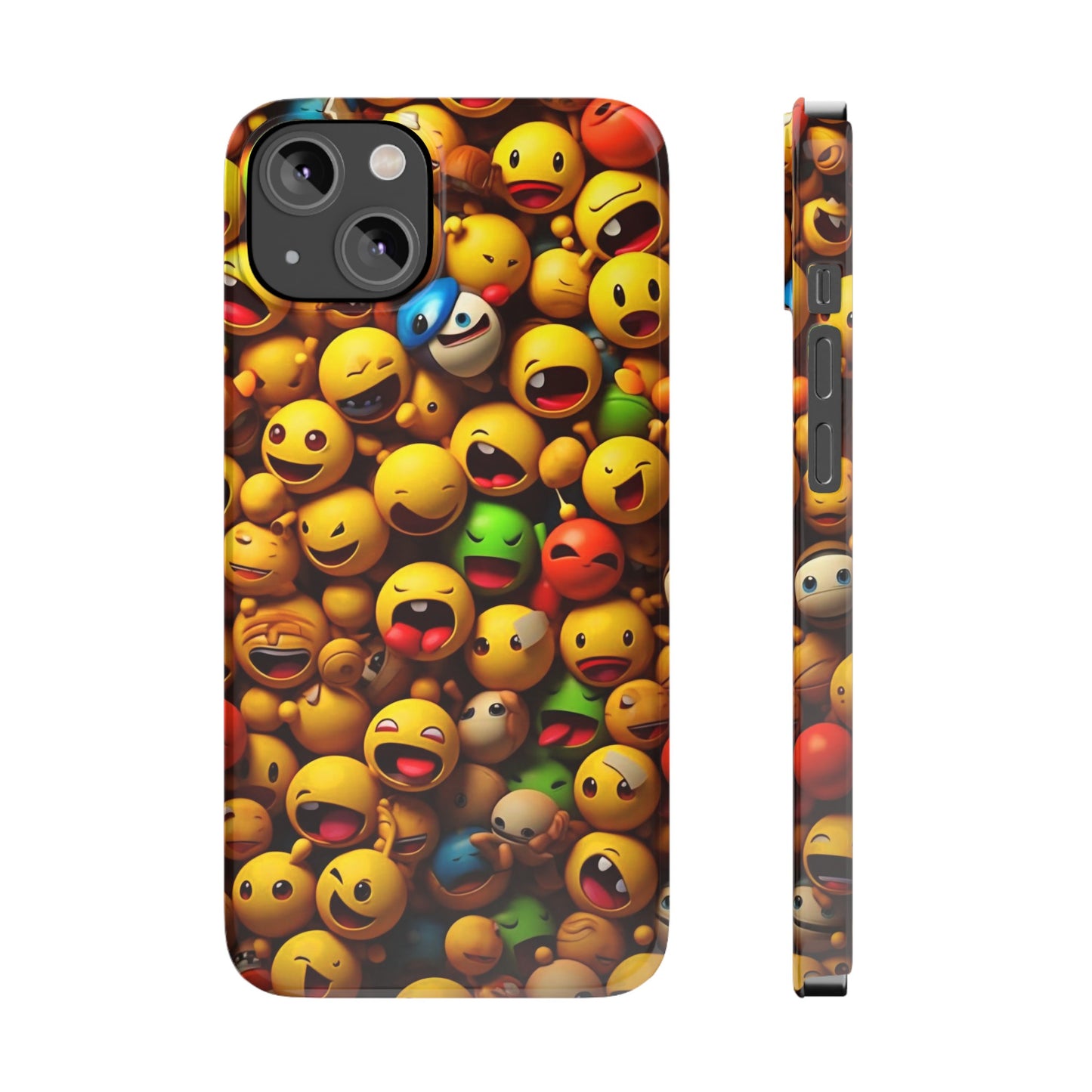 Colorful Emoji Iphone 15, 14, 13, 12 Cases