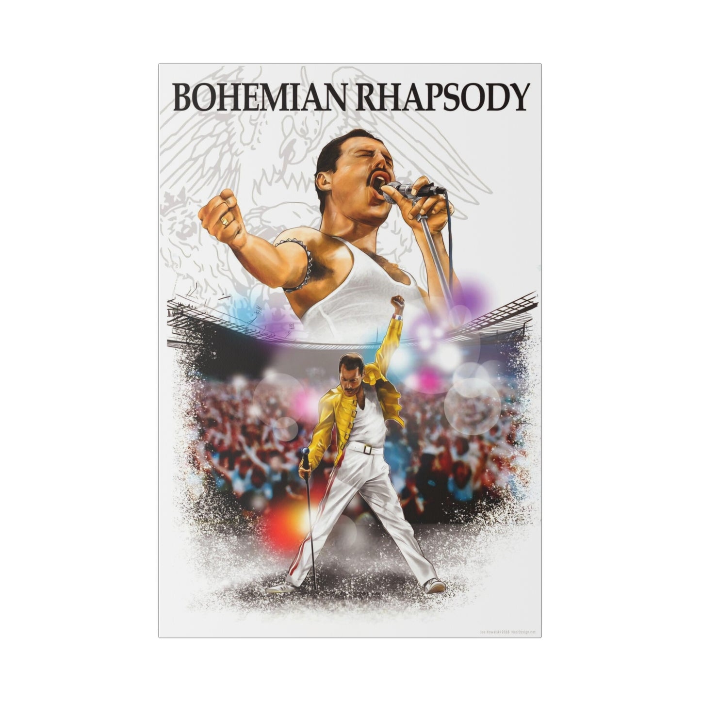 Bohemian Rhapsody Tribute: Freddy Mercury & Queen Canvas