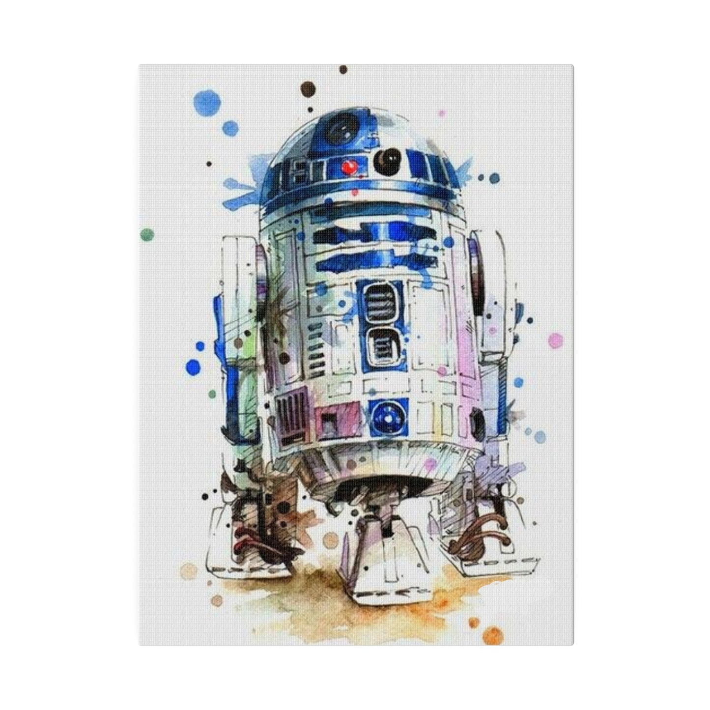 Star Wars R2-D2 Watercolor Art Canvas: Droid Delight