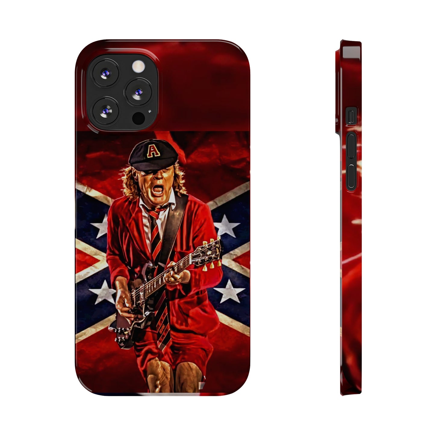 ACDC, with Angus Young Iphone 15, 14, 13, 12 Cases