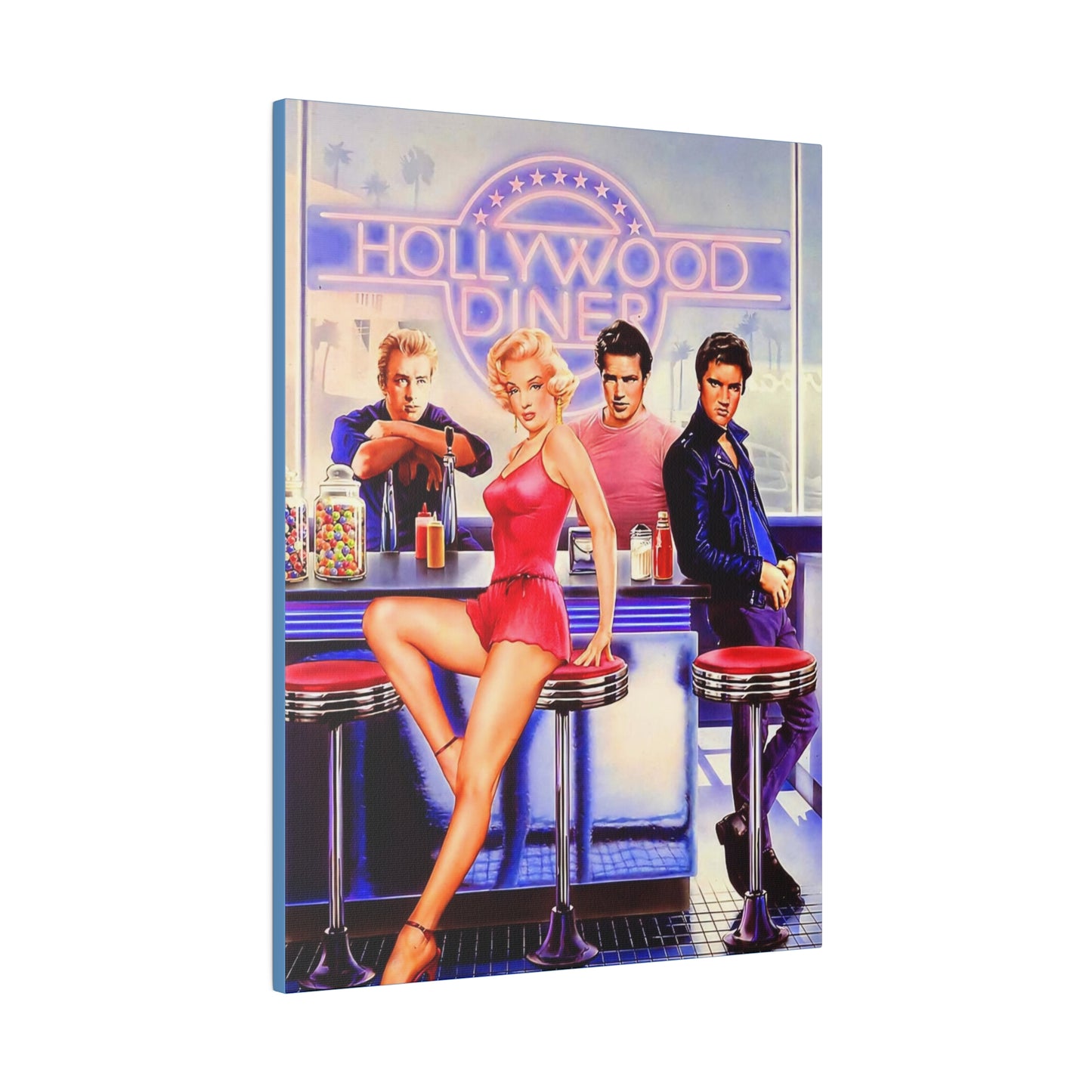 Legends of Hollywood: Diner of the Departed" Canvas