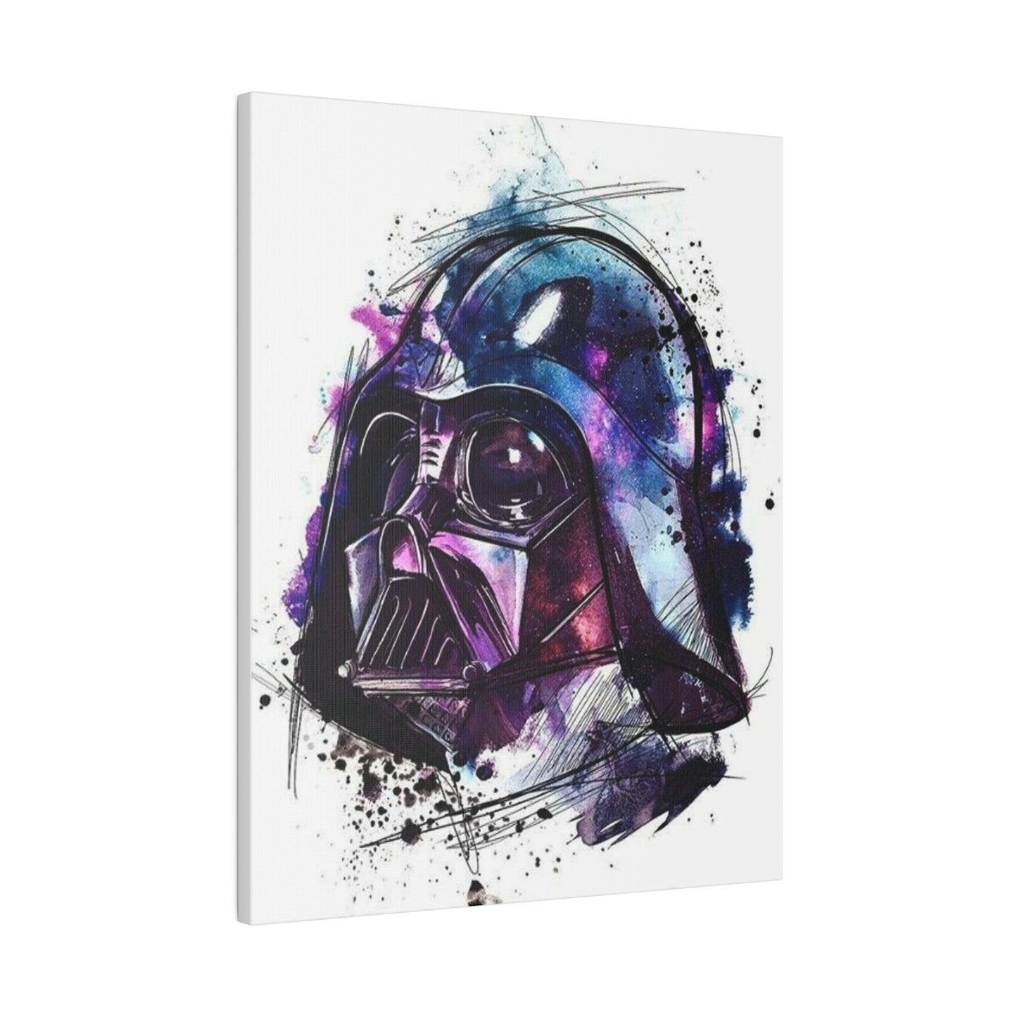 Star Wars Darth Vader Watercolor Canvas: Dark Side Art