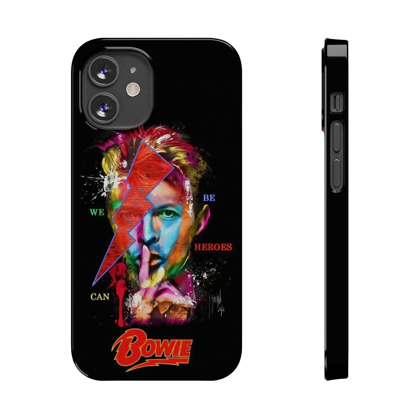 David Bowie: We Can Be Heroes" iPhone 15, 14, 13, 12 Cases