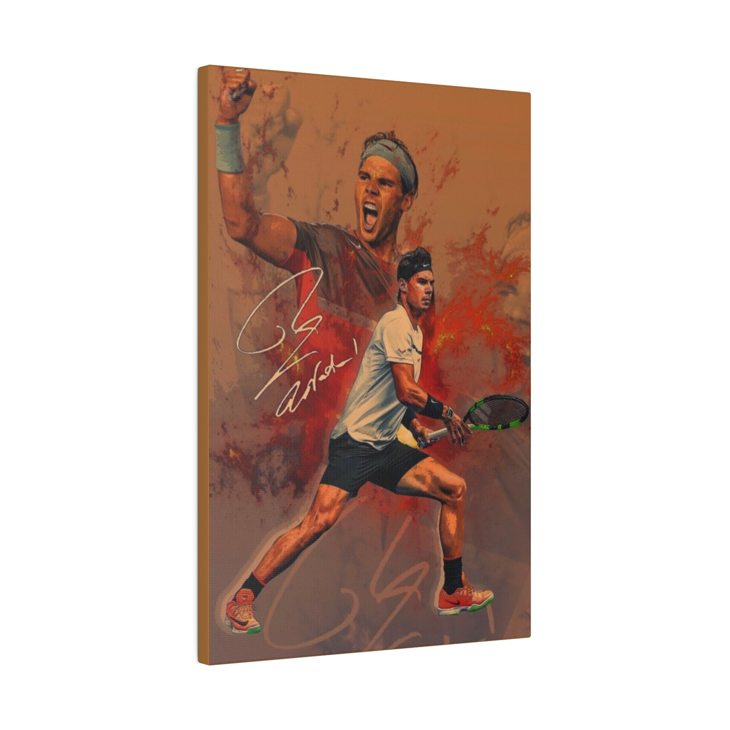 Tennis Legend Nadal: Game, Set and Match Canvas
