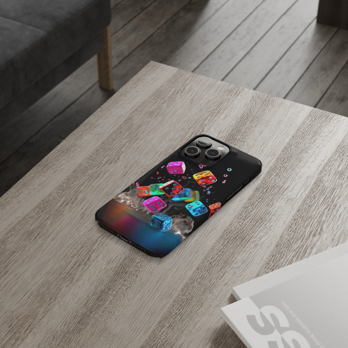 Falling Colorful Cubes, Iphone 15, 14, 13, 12 Cases