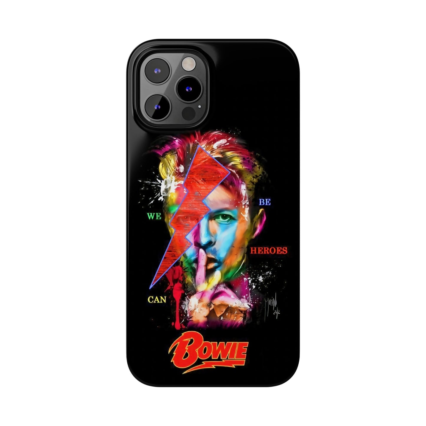 David Bowie: We Can Be Heroes" iPhone 15, 14, 13, 12 Cases