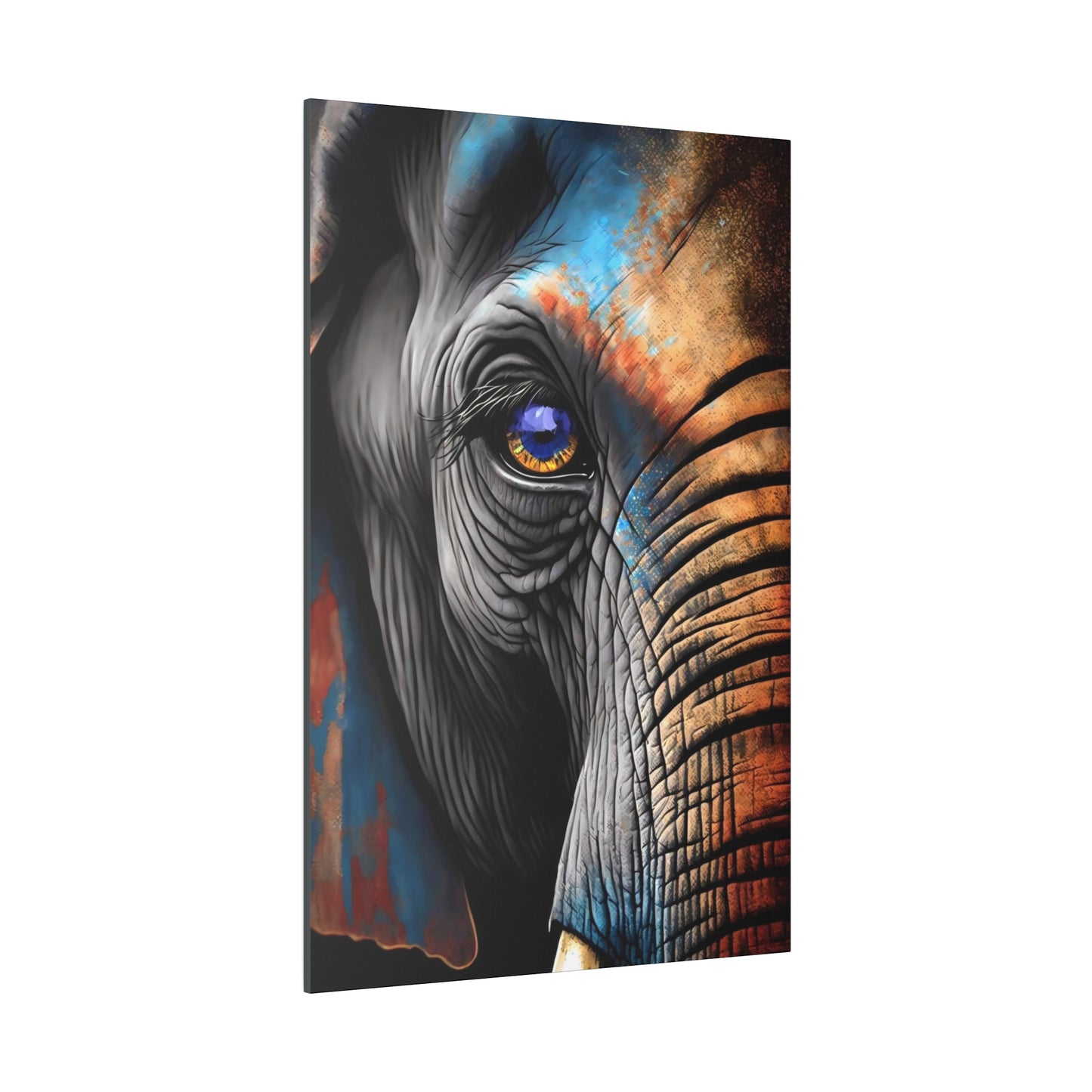 Half Elephant Head: Nature-Inspired Wall Art Canvas