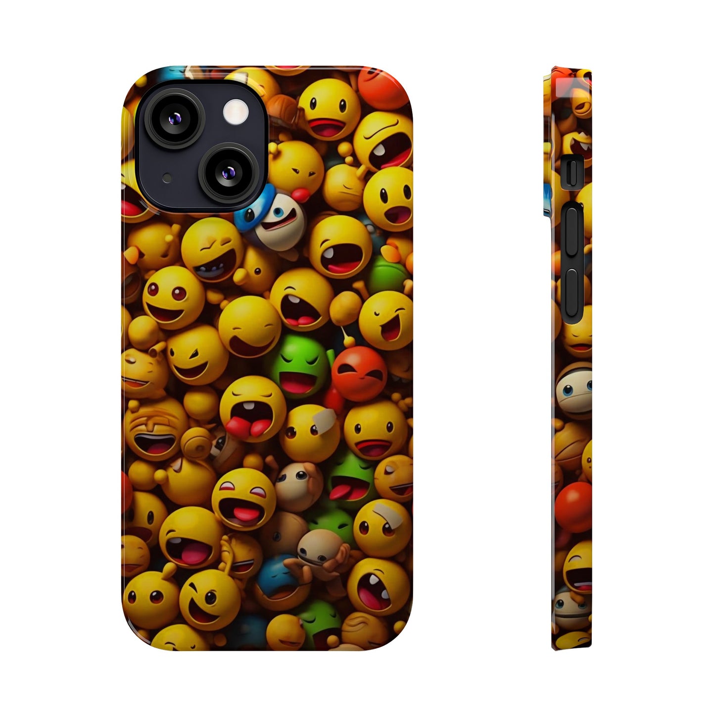 Colorful Emoji Iphone 15, 14, 13, 12 Cases