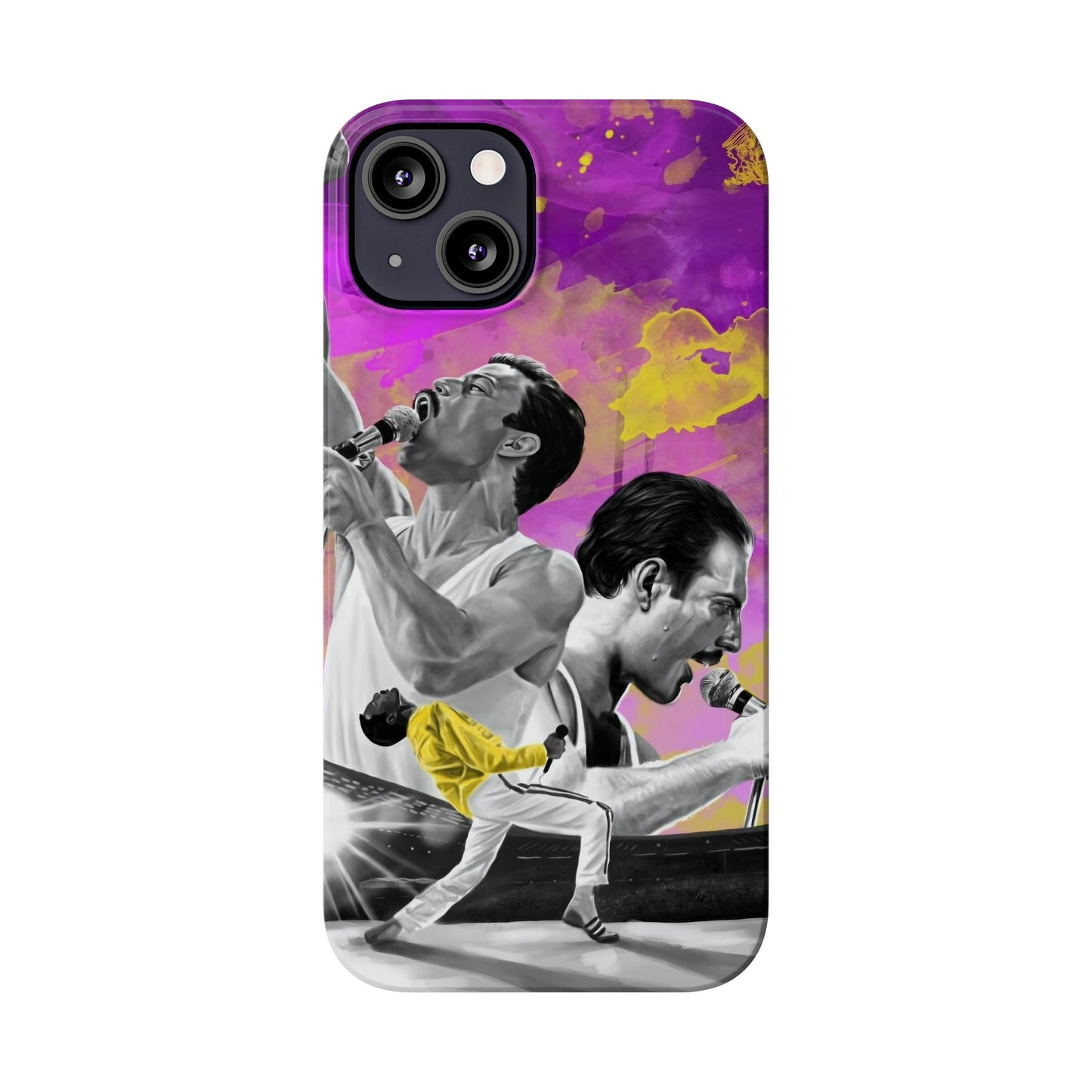 Queen Freddie Mercury on Live Aid IPhone 15, 14, 13, 12 Cases
