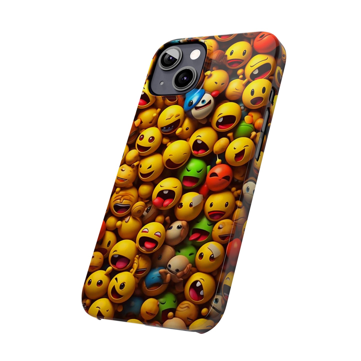 Colorful Emoji Iphone 15, 14, 13, 12 Cases