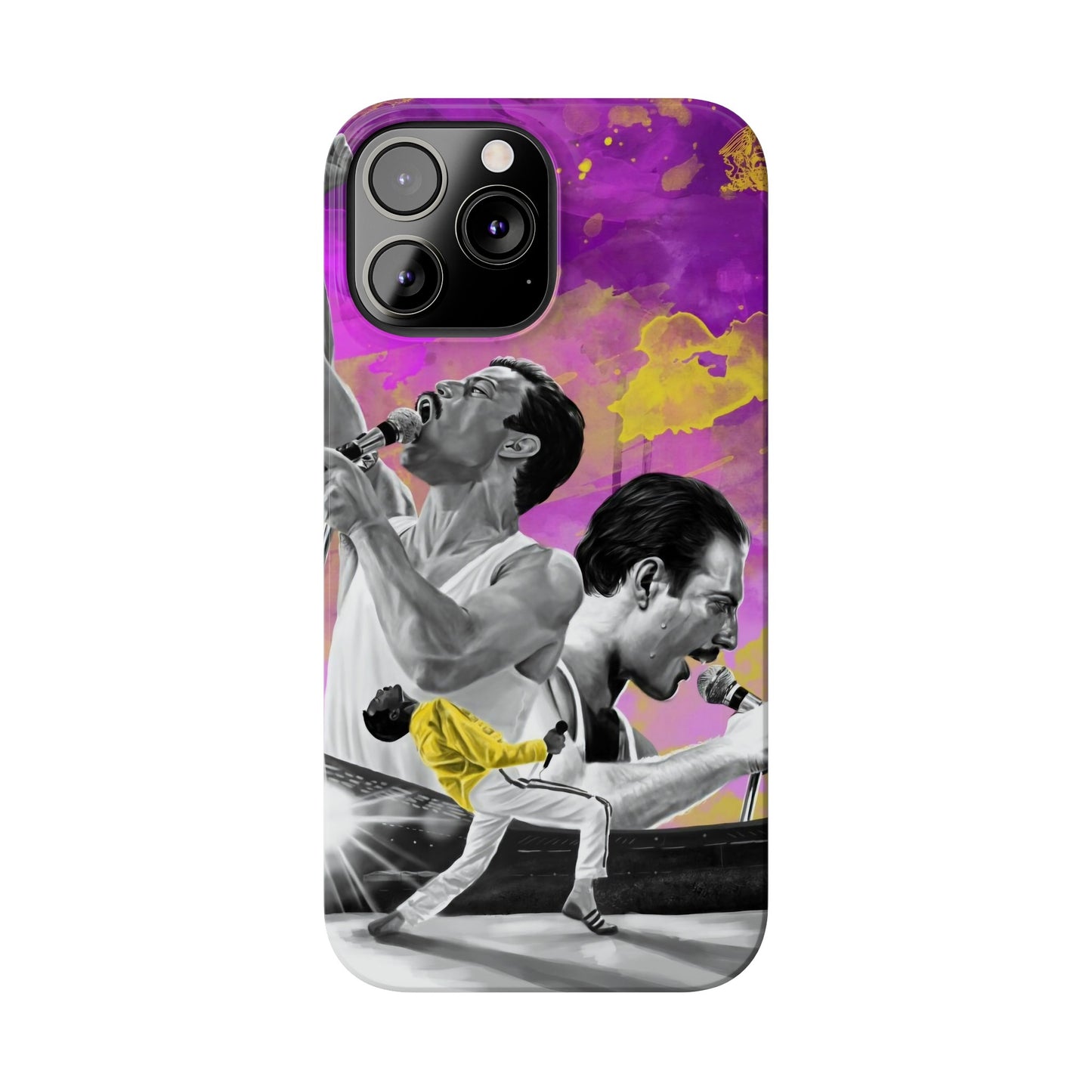 Queen Freddie Mercury on Live Aid IPhone 15, 14, 13, 12 Cases