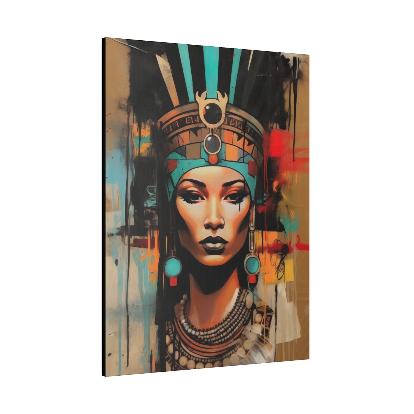Pharaoh Queen of Egypt: Regal Wall Art - Canvas