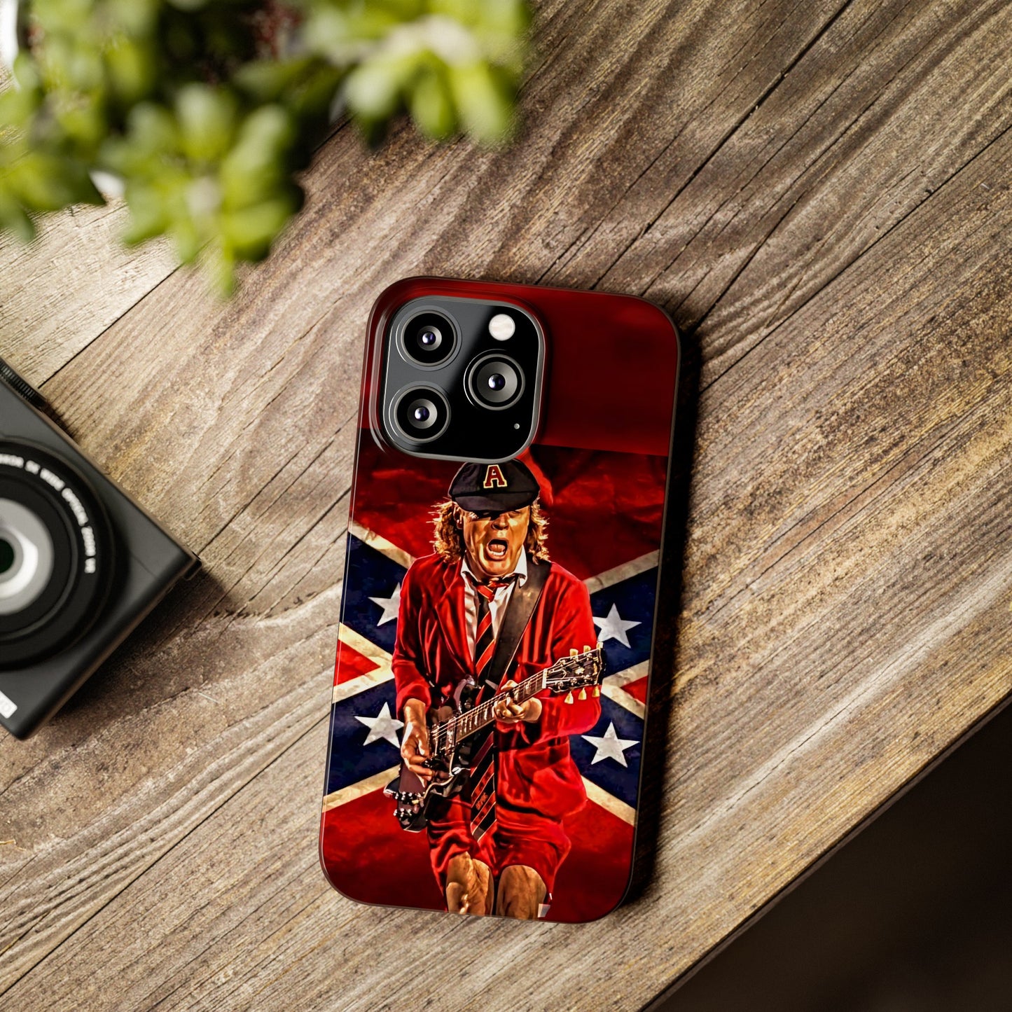 ACDC, with Angus Young Iphone 15, 14, 13, 12 Cases
