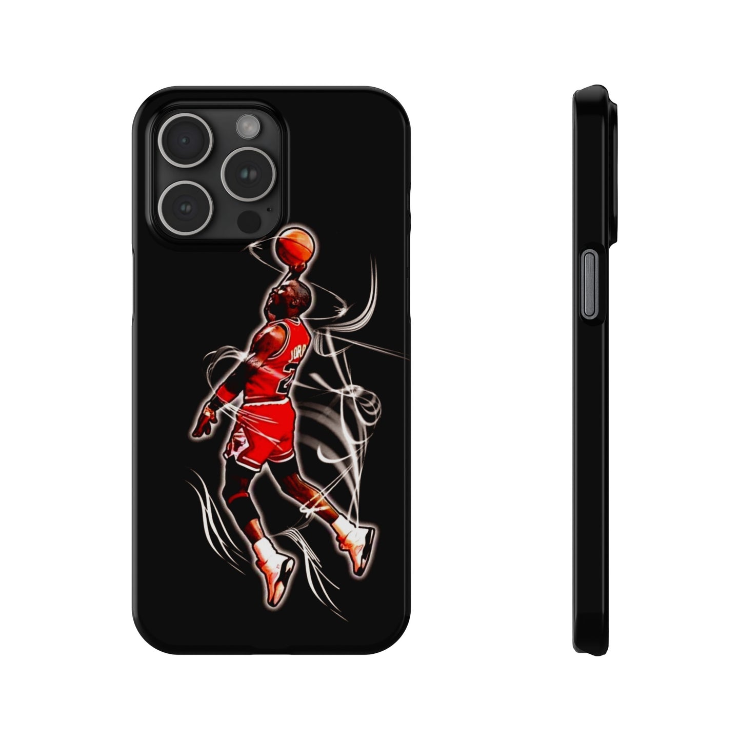 Michael Jordan Dunks and Scores" iPhone 15, 14, 13, 12, 11 Cases
