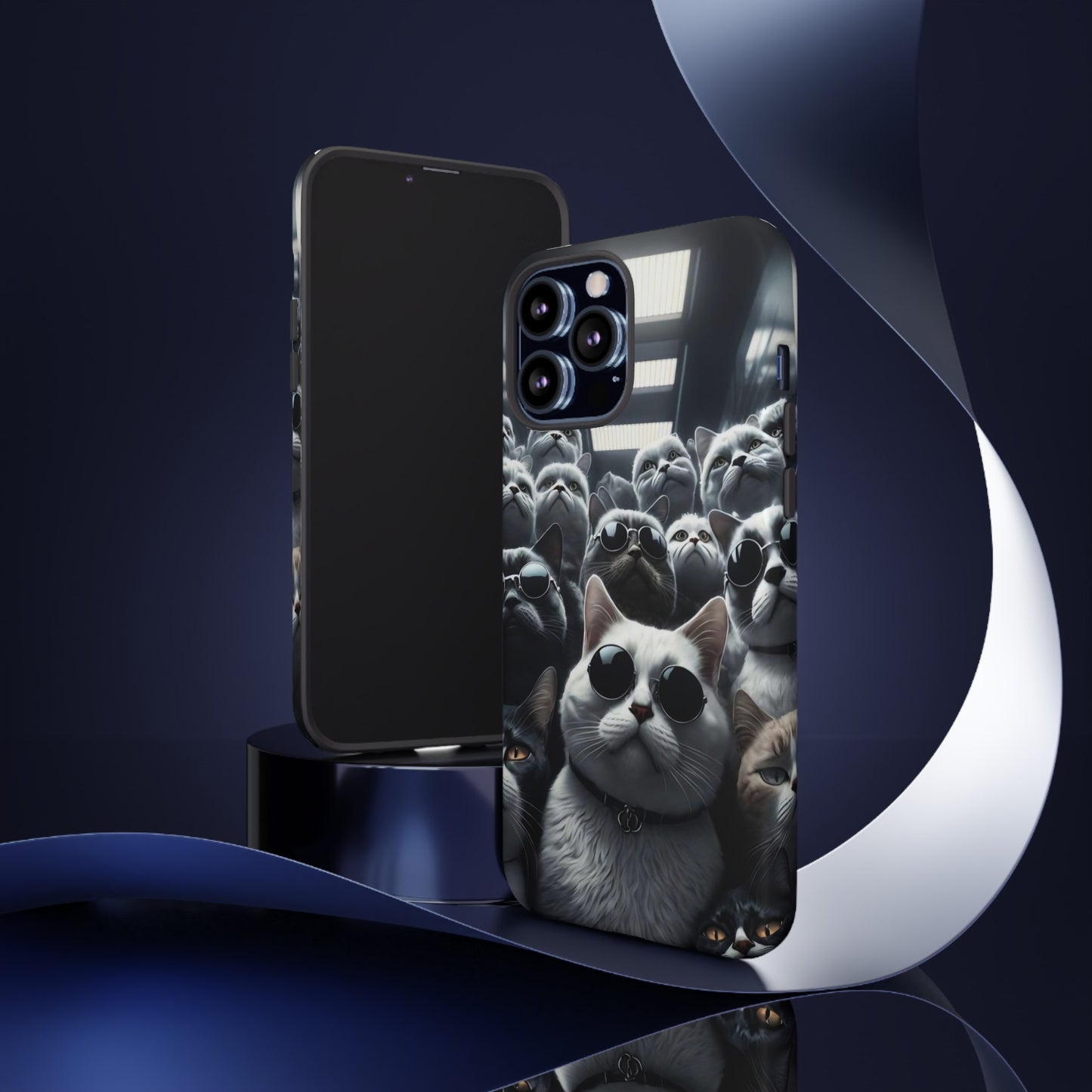 Cool Cats with Sunglasses" for iPhone 15, 14, 13, 12, 11 and Galaxy S23, S22 Cases