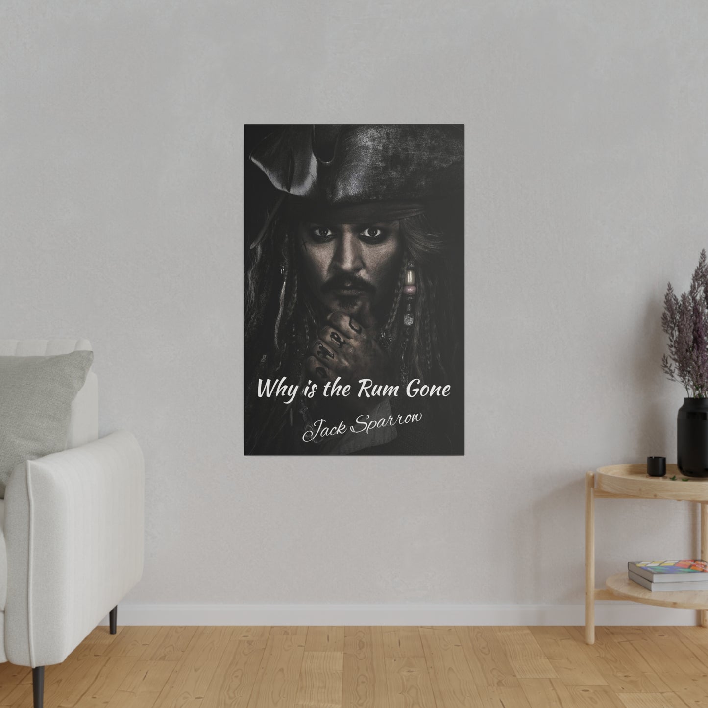 Captain Jack Sparrow - Why is the Rum Gone Canvas