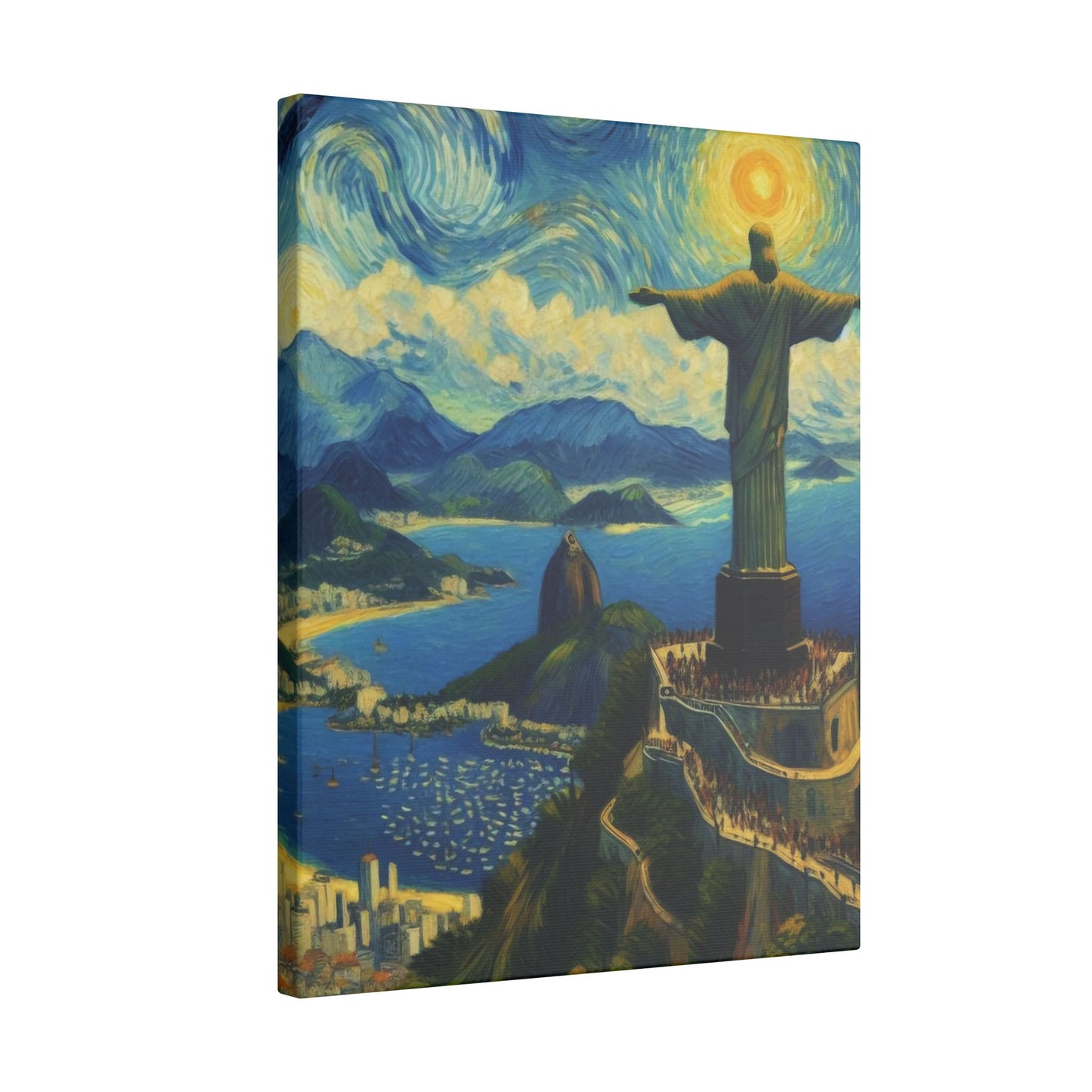 Canvas Rio de Janeiro meets Van Gogh Style