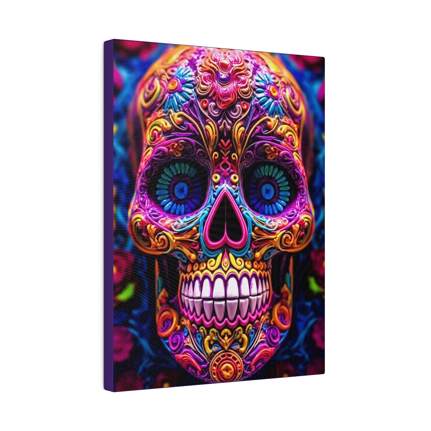 Colorful Skullhead: Mexican Style Canvas