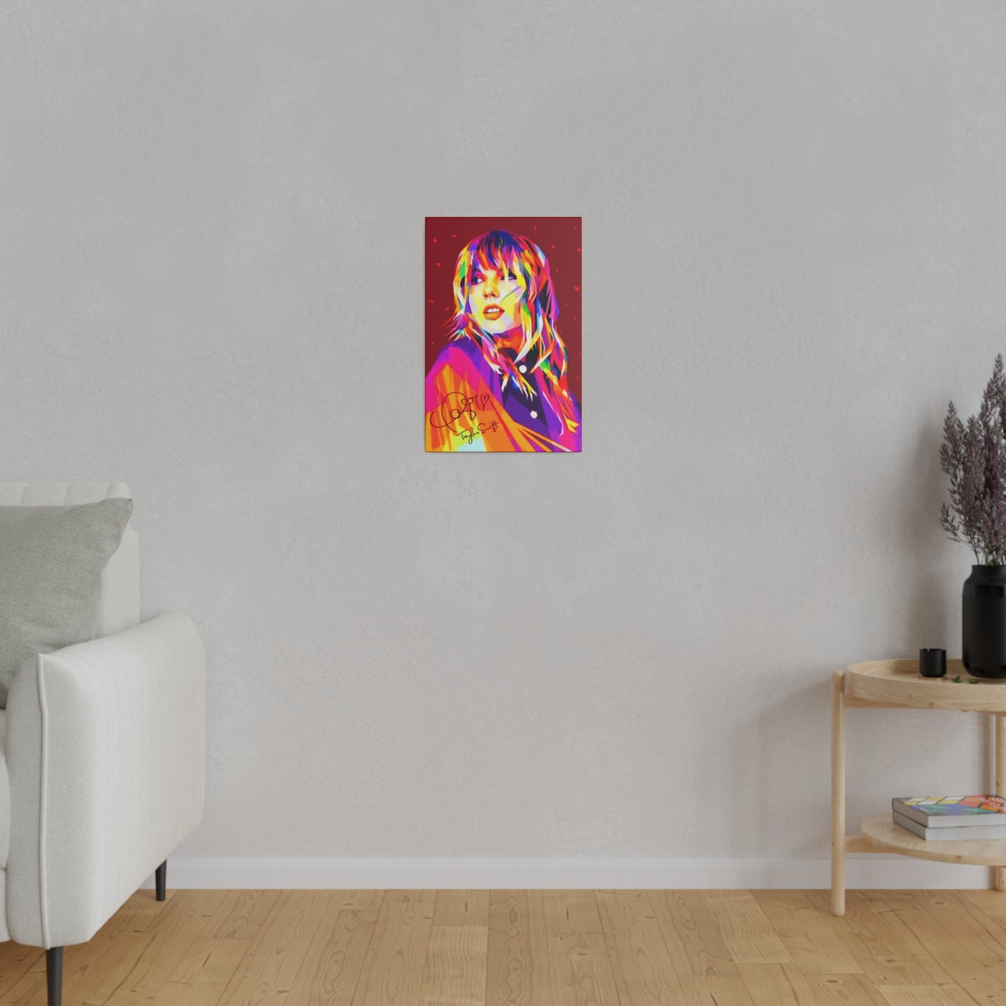 Taylor Swift Wall Art with Signature - Canvas