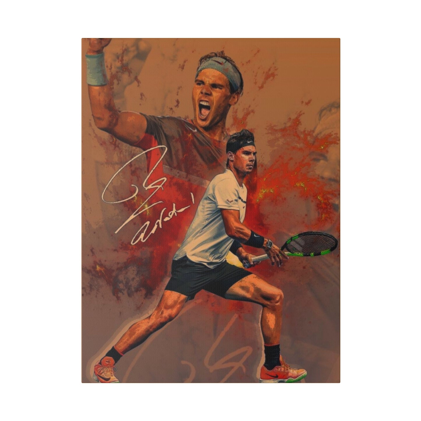 Tennis Legend Nadal: Game, Set and Match Canvas