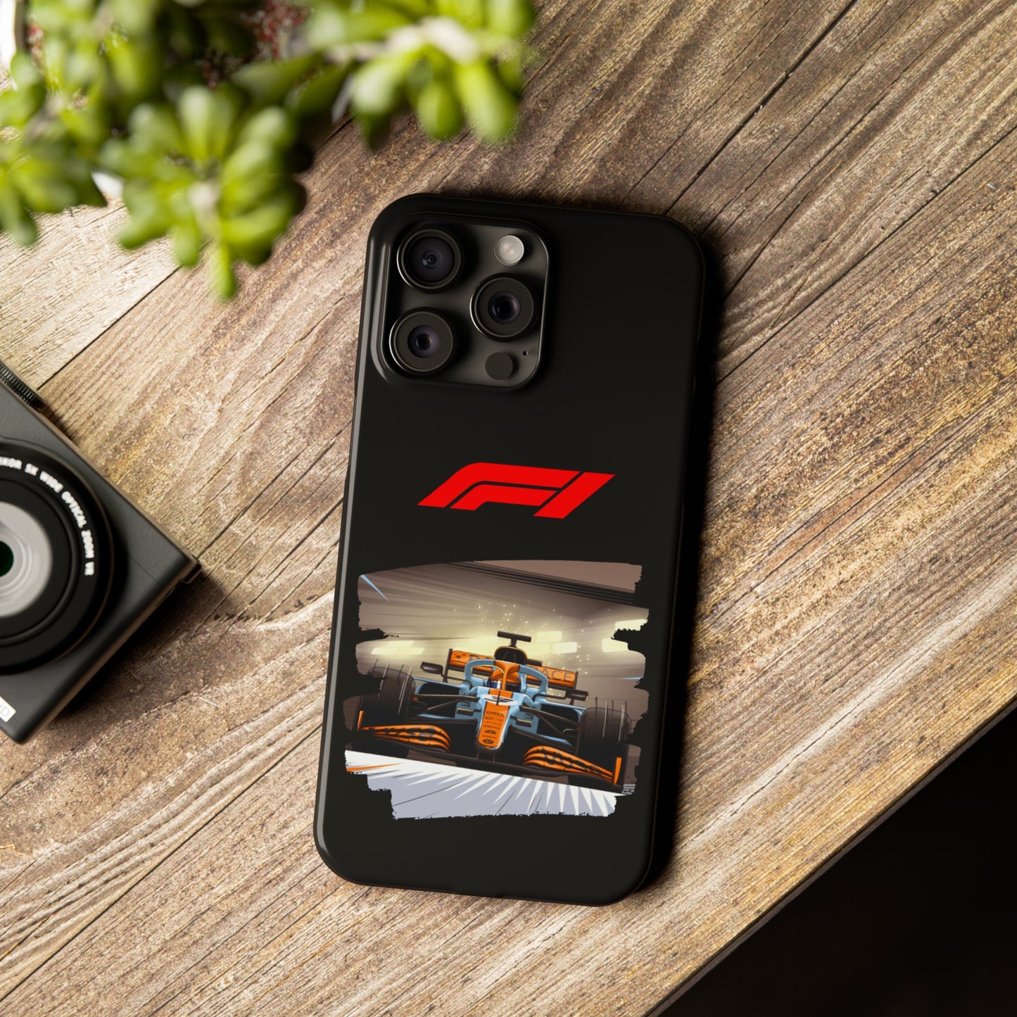 F1 McClaren Orange Car Iphone 15, 14, 13, 12, 11 Cases