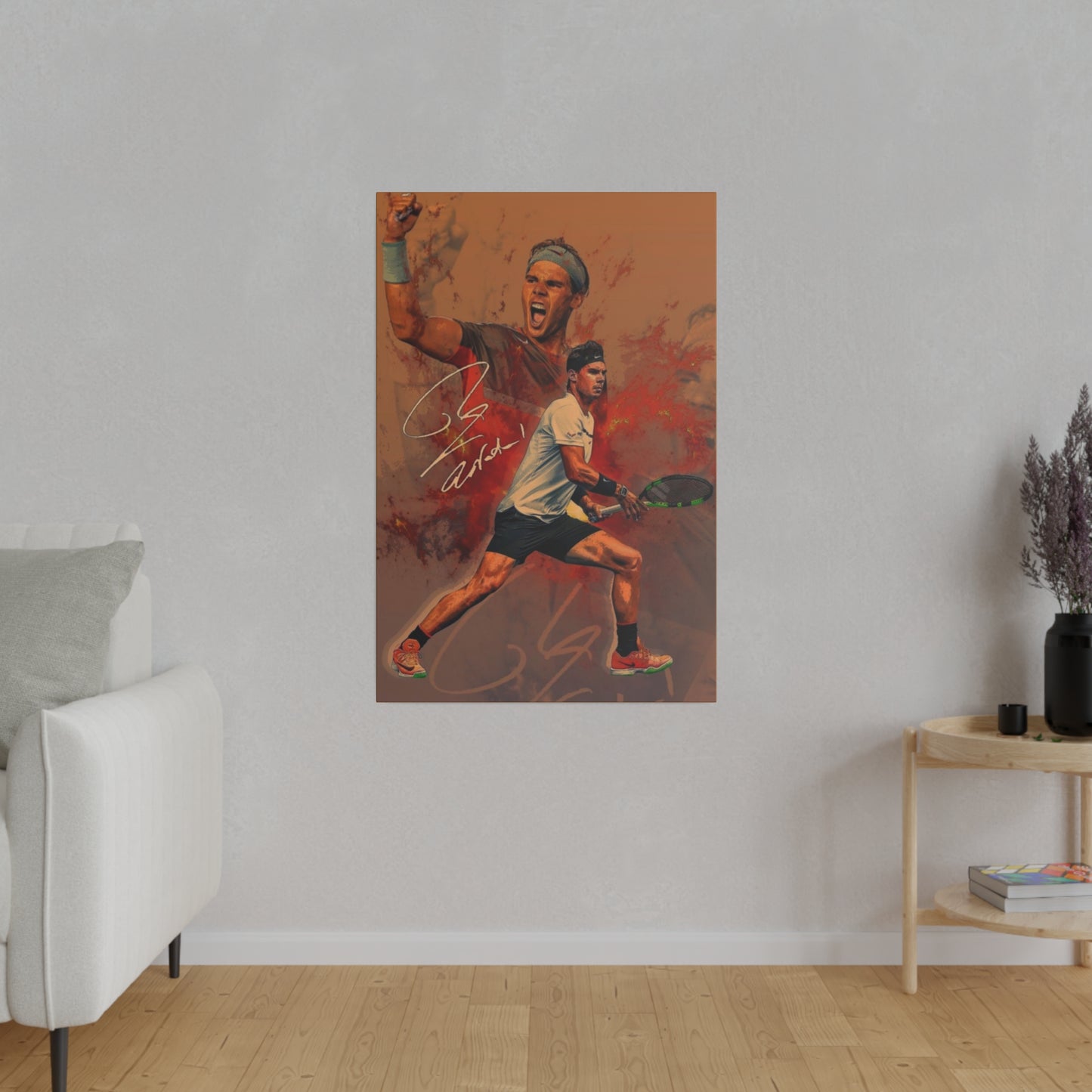 Tennis Legend Nadal: Game, Set and Match Canvas