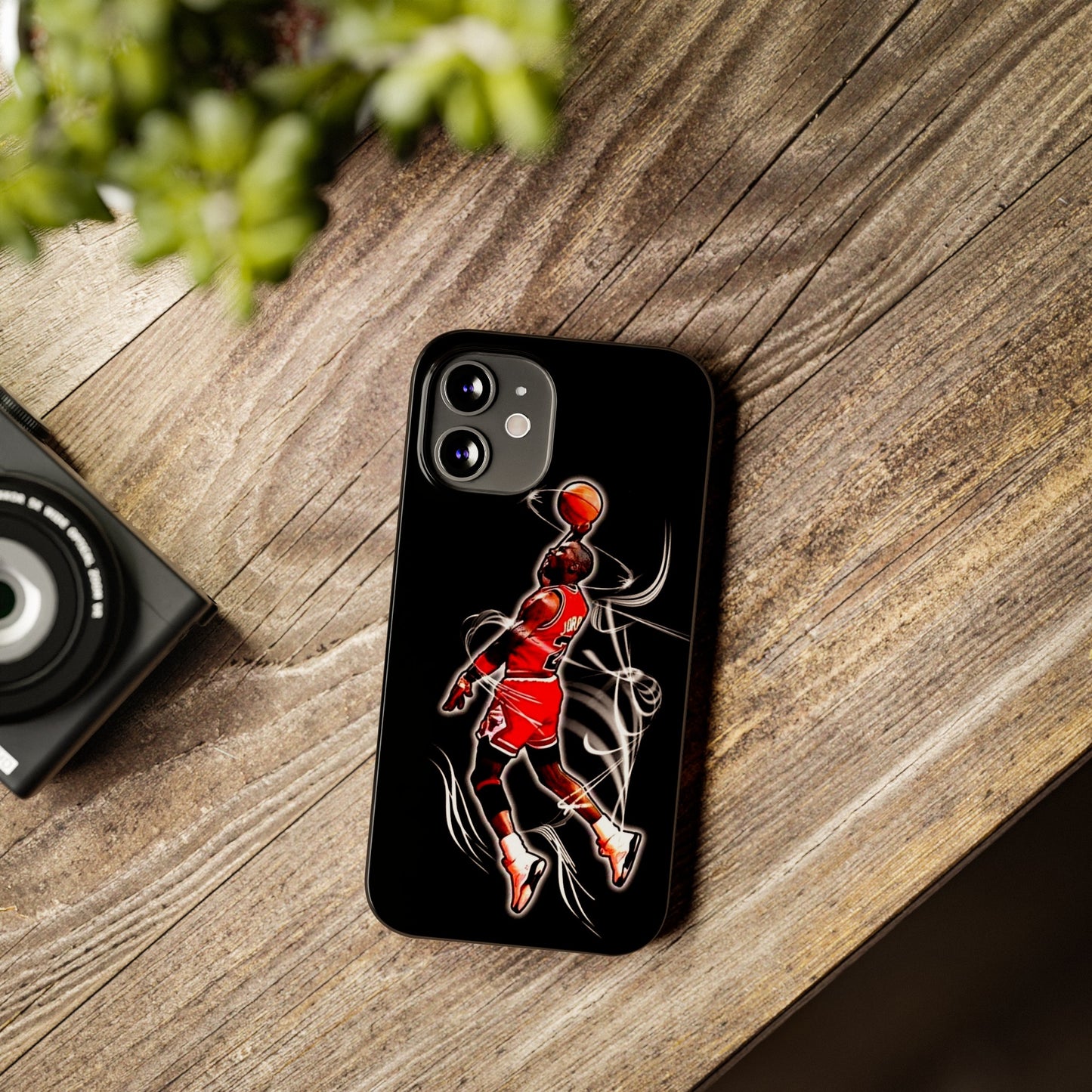 Michael Jordan Dunks and Scores" iPhone 15, 14, 13, 12, 11 Cases