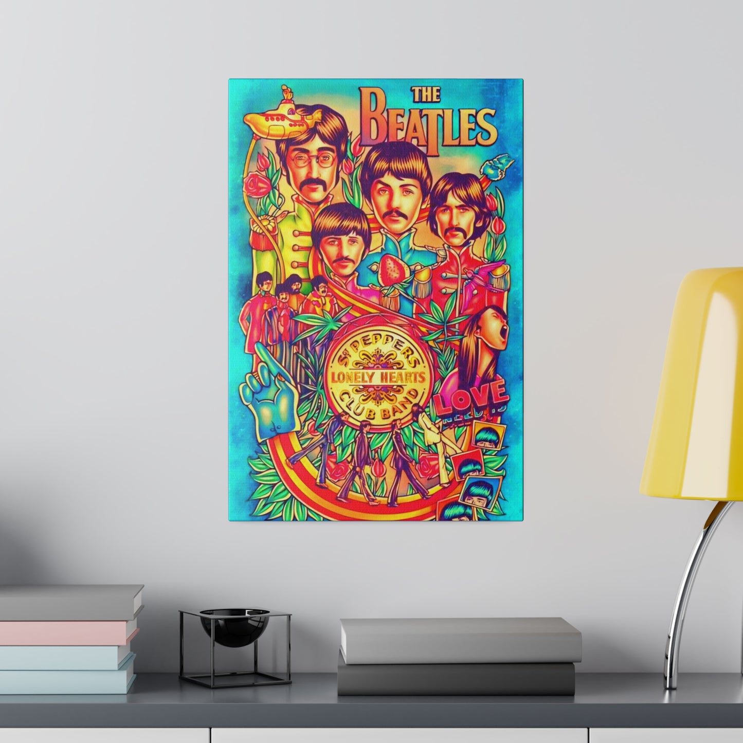 The Beatles, St Pepper Lonely Hearts Club band - Canvas
