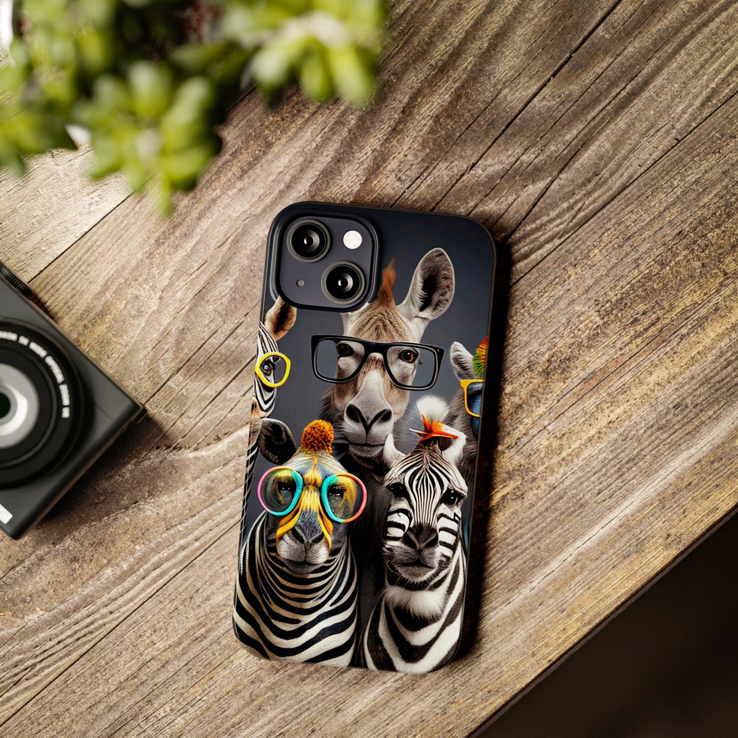 Funny Cool Zebras" iPhone 15, 14, 13, 12 Cases