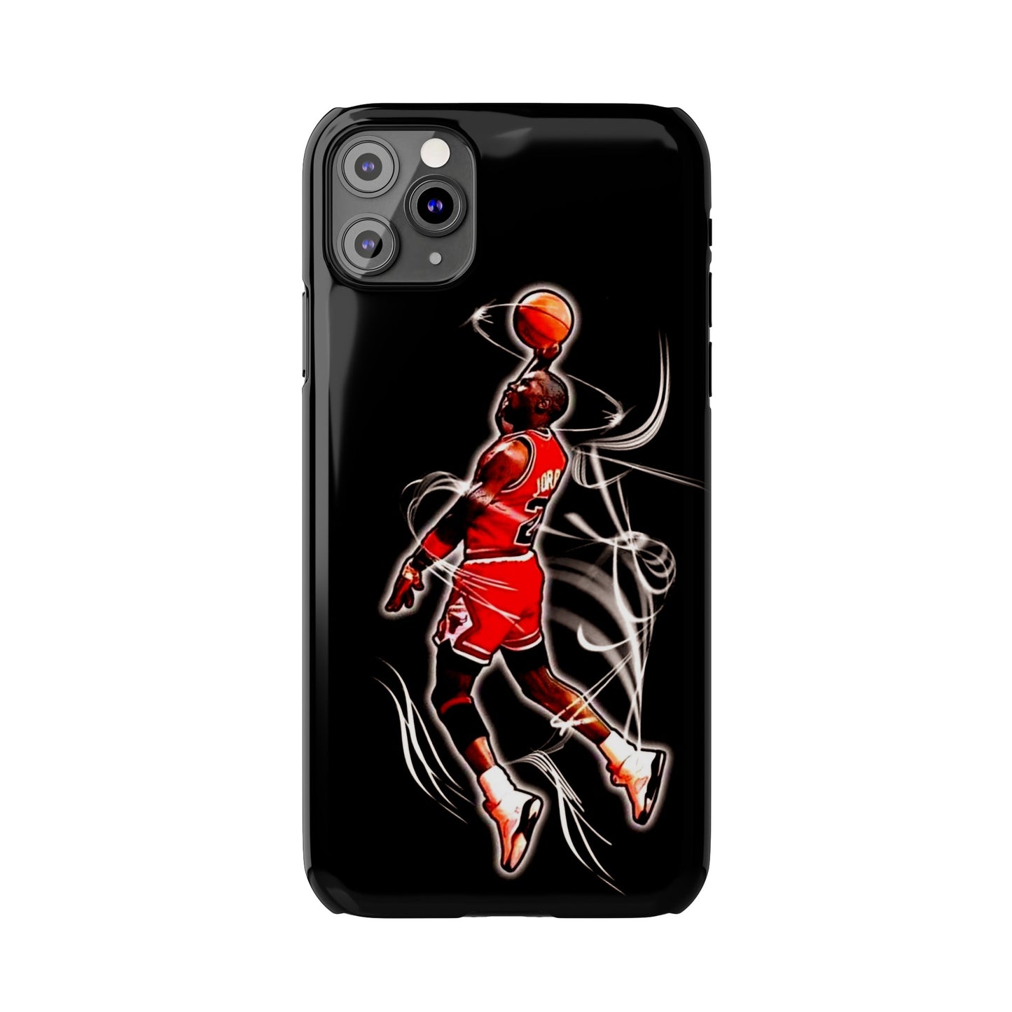 Michael Jordan Dunks and Scores" iPhone 15, 14, 13, 12, 11 Cases