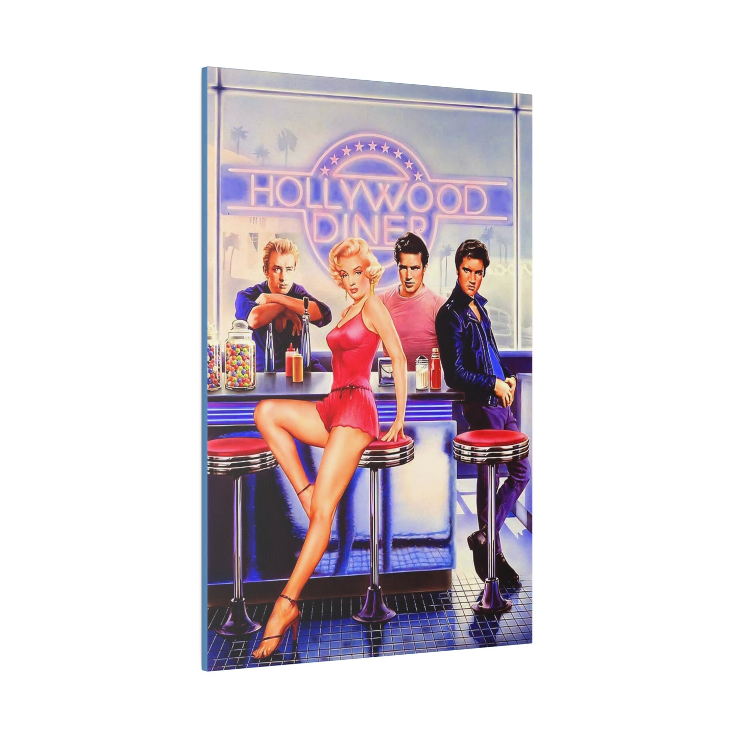 Legends of Hollywood: Diner of the Departed" Canvas